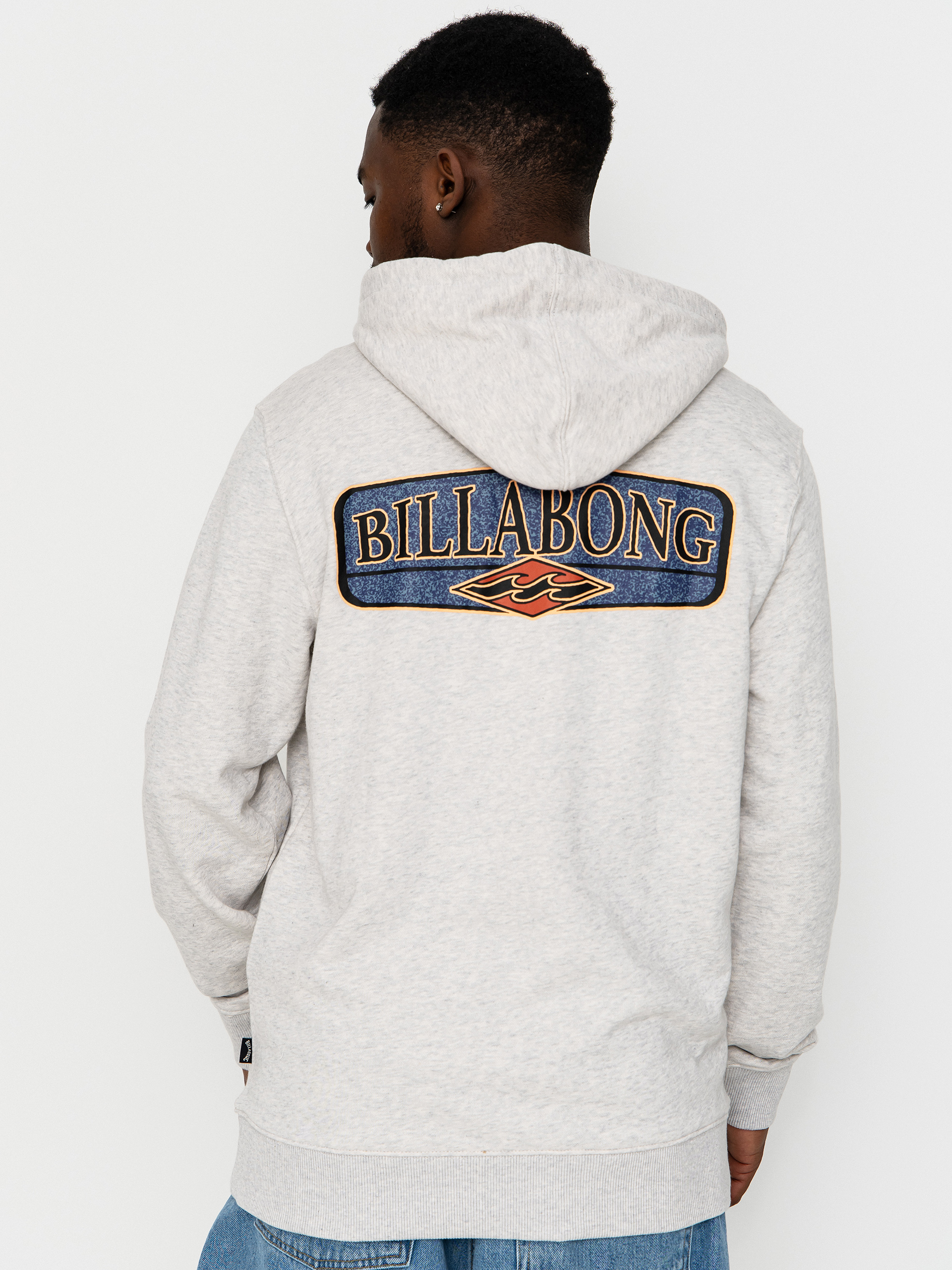 Billabong Foundation HD Kapucnis pulóver (light grey heather)