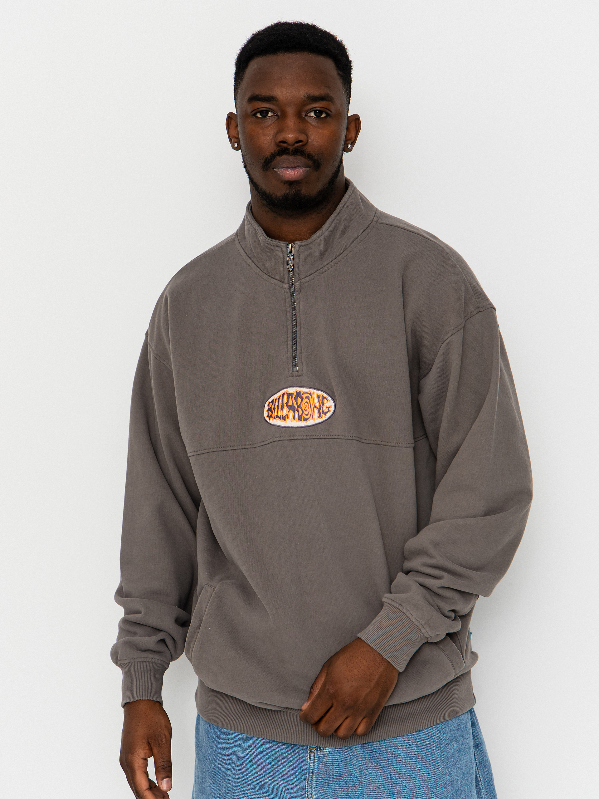 Billabong Core Lord Half Zip Pulóver (pewter)