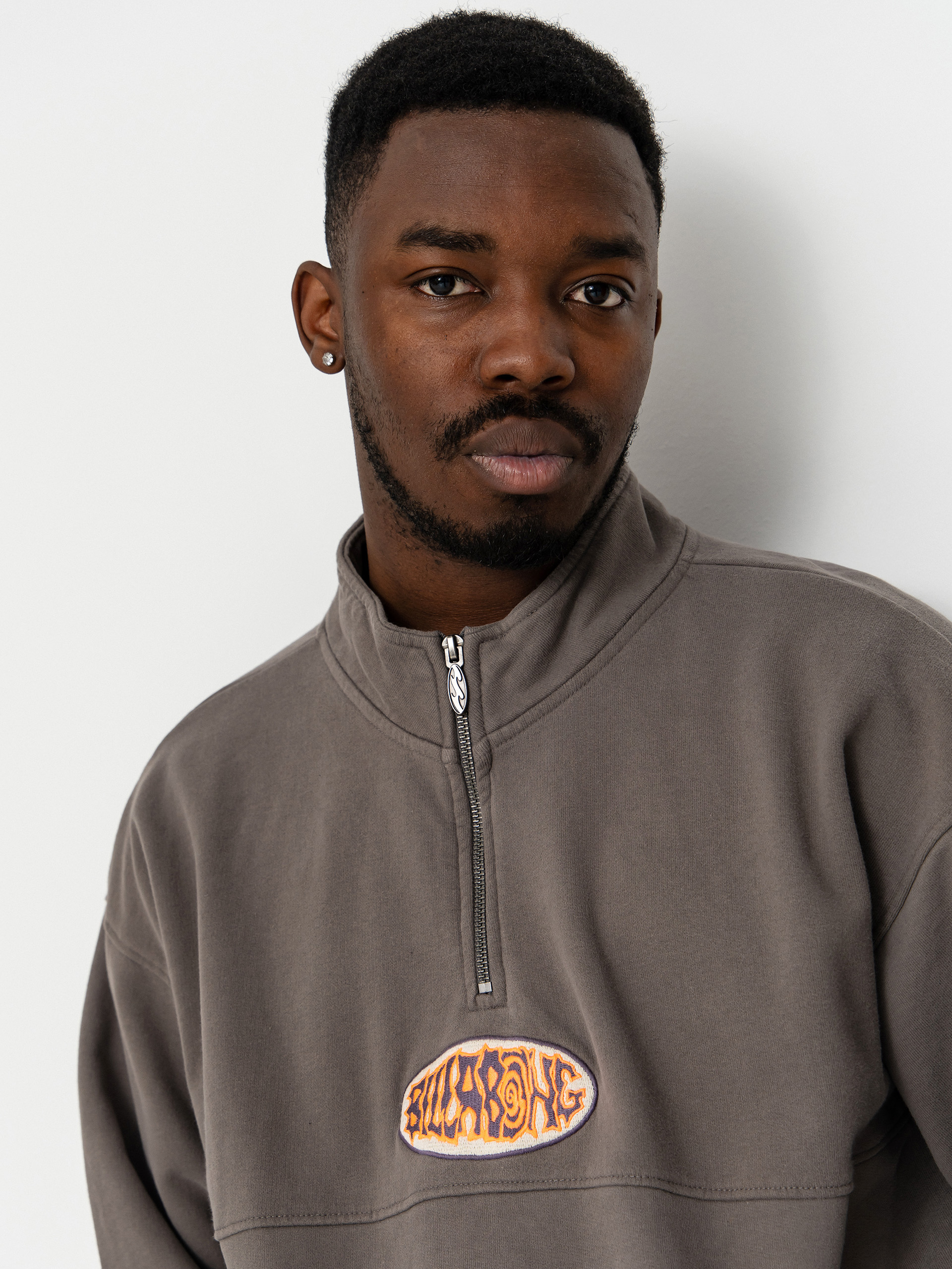 Billabong Core Lord Half Zip Pulóver (pewter)