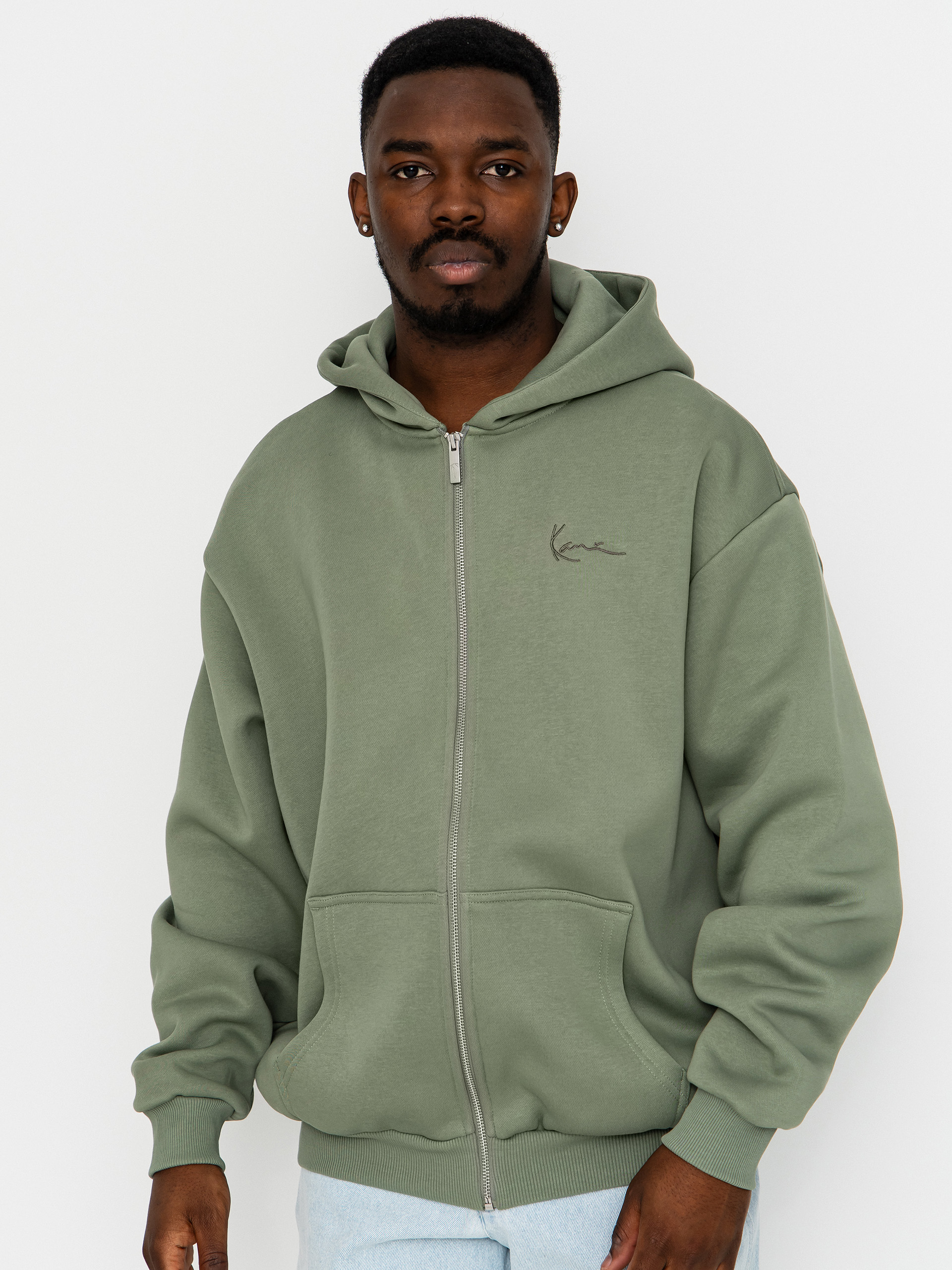 Karl Kani Small Signature Essential ZHD Kapucnis pulóver (green)