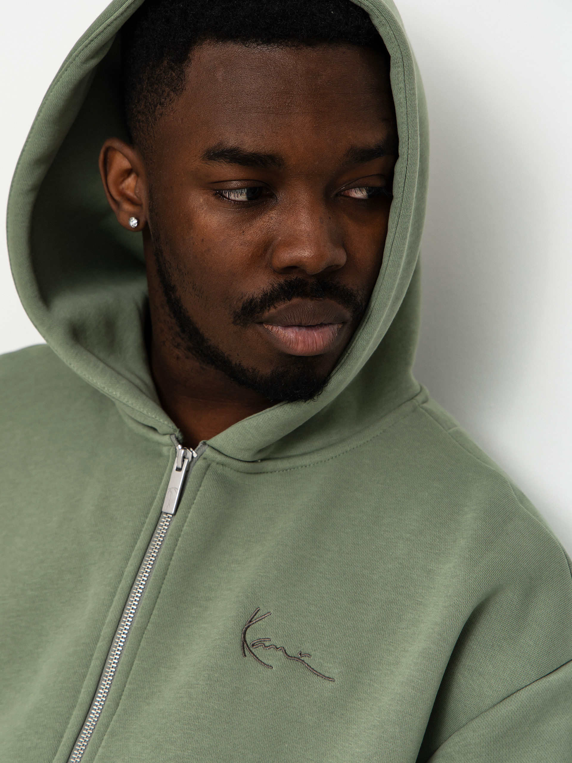 Karl Kani Small Signature Essential ZHD Kapucnis pulóver (green)