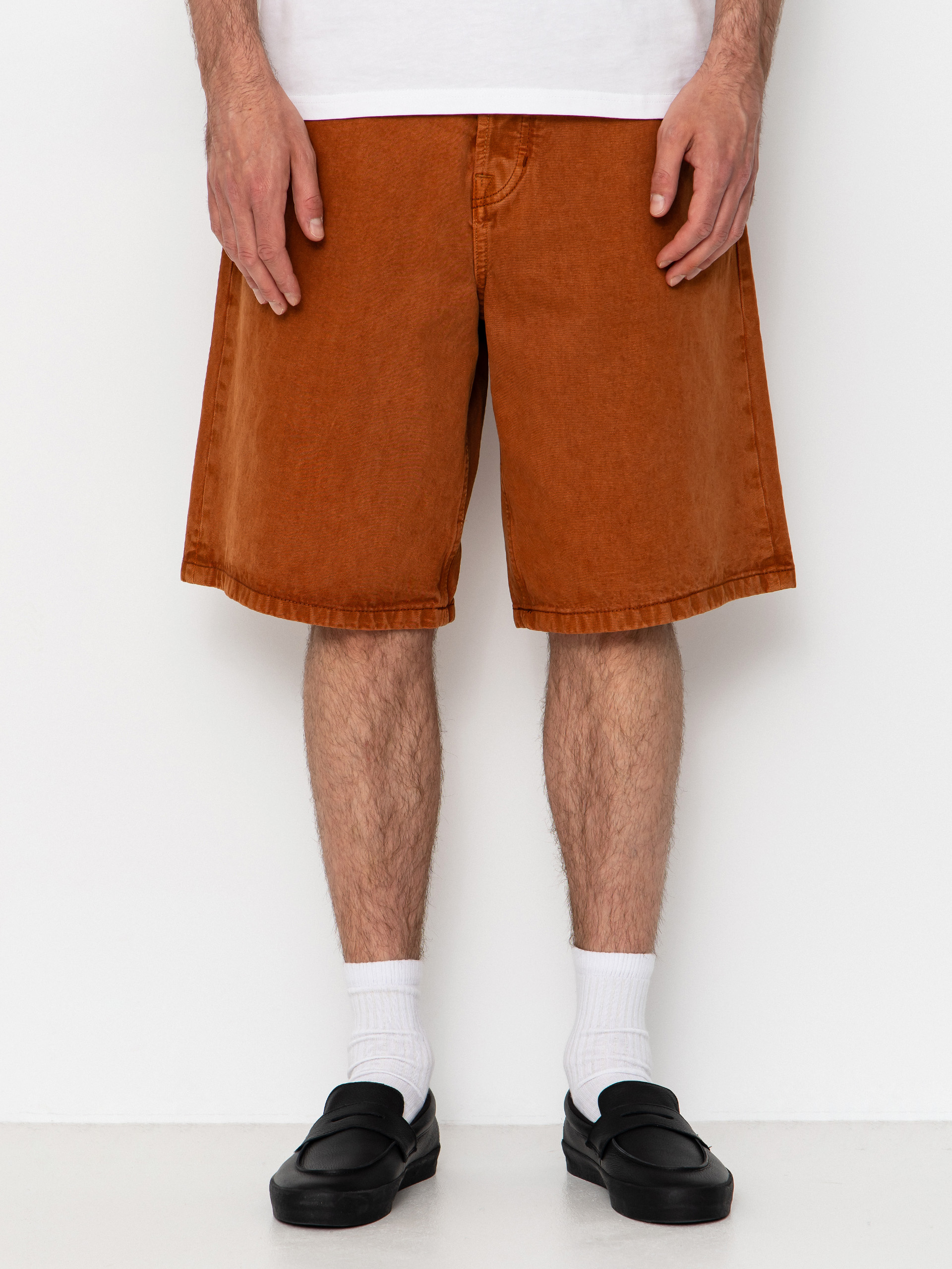 Vans Lx Check 5 Baggy Denim Rövidnadrág (glazed ginger)