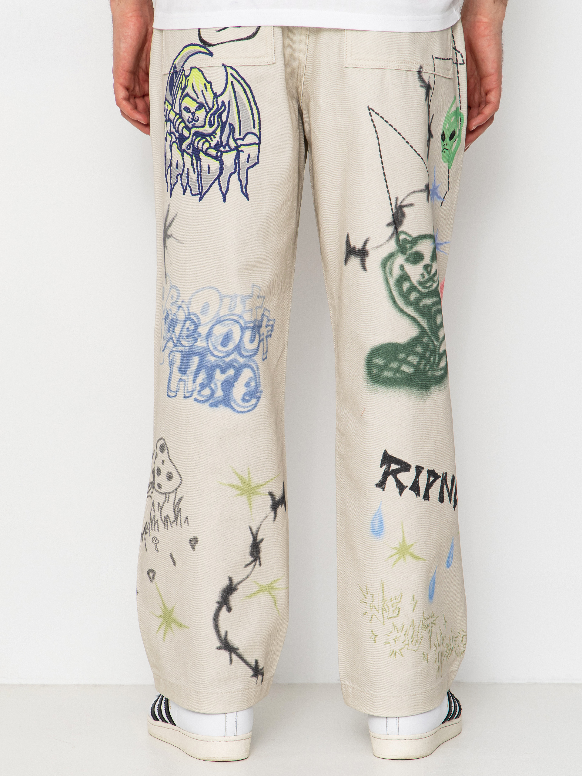 Kisnadrág RipNDip Goosebumps Wide Fit (bone)