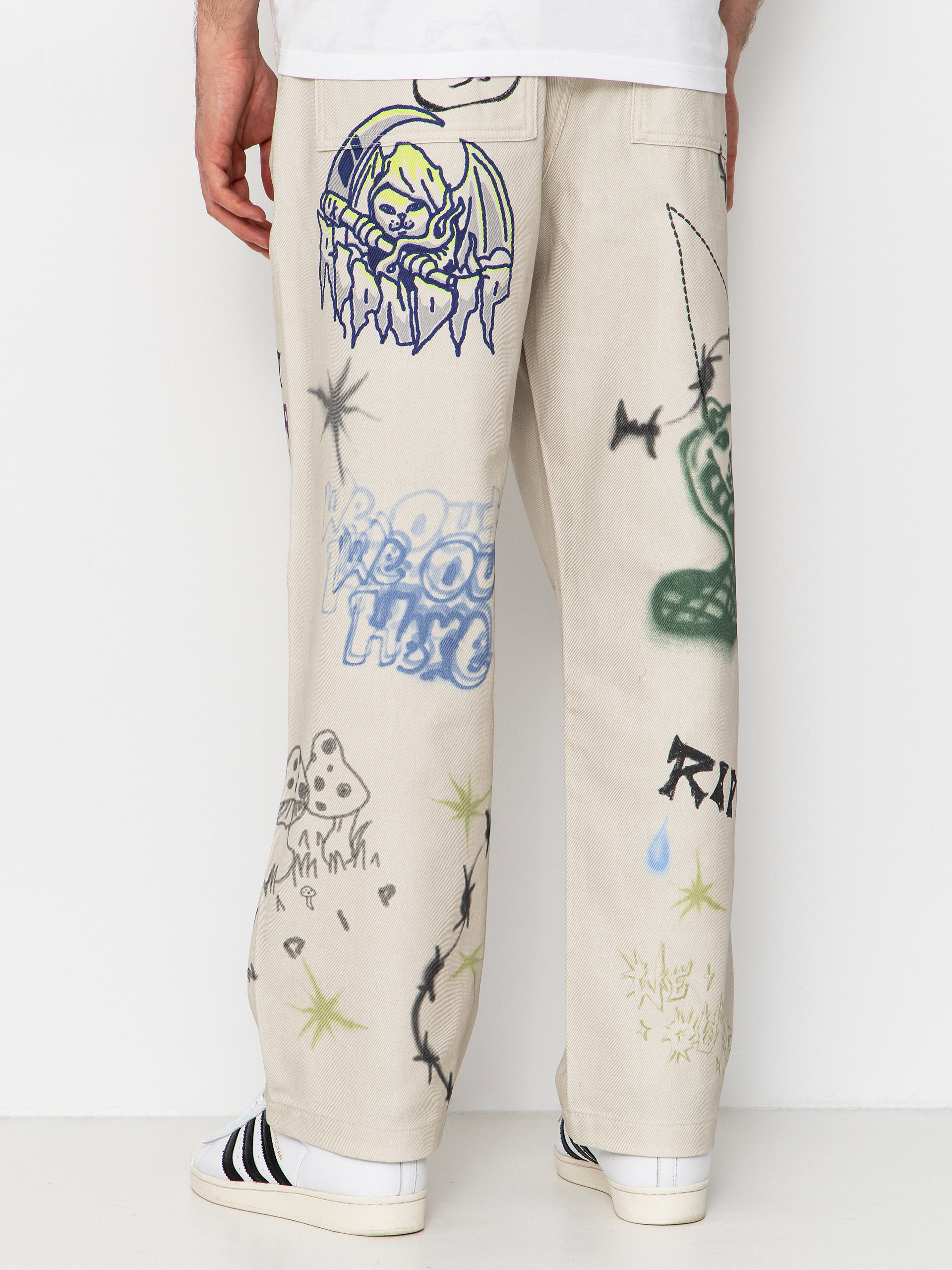 Kisnadrág RipNDip Goosebumps Wide Fit (bone)