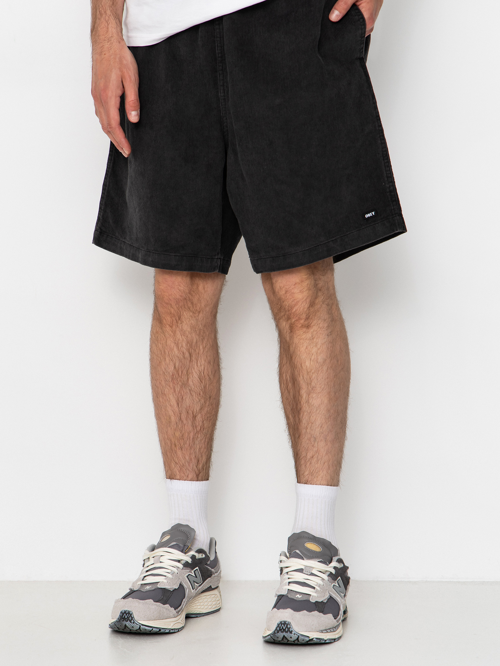 OBEY Horizon Rövidnadrág (black faded wash)