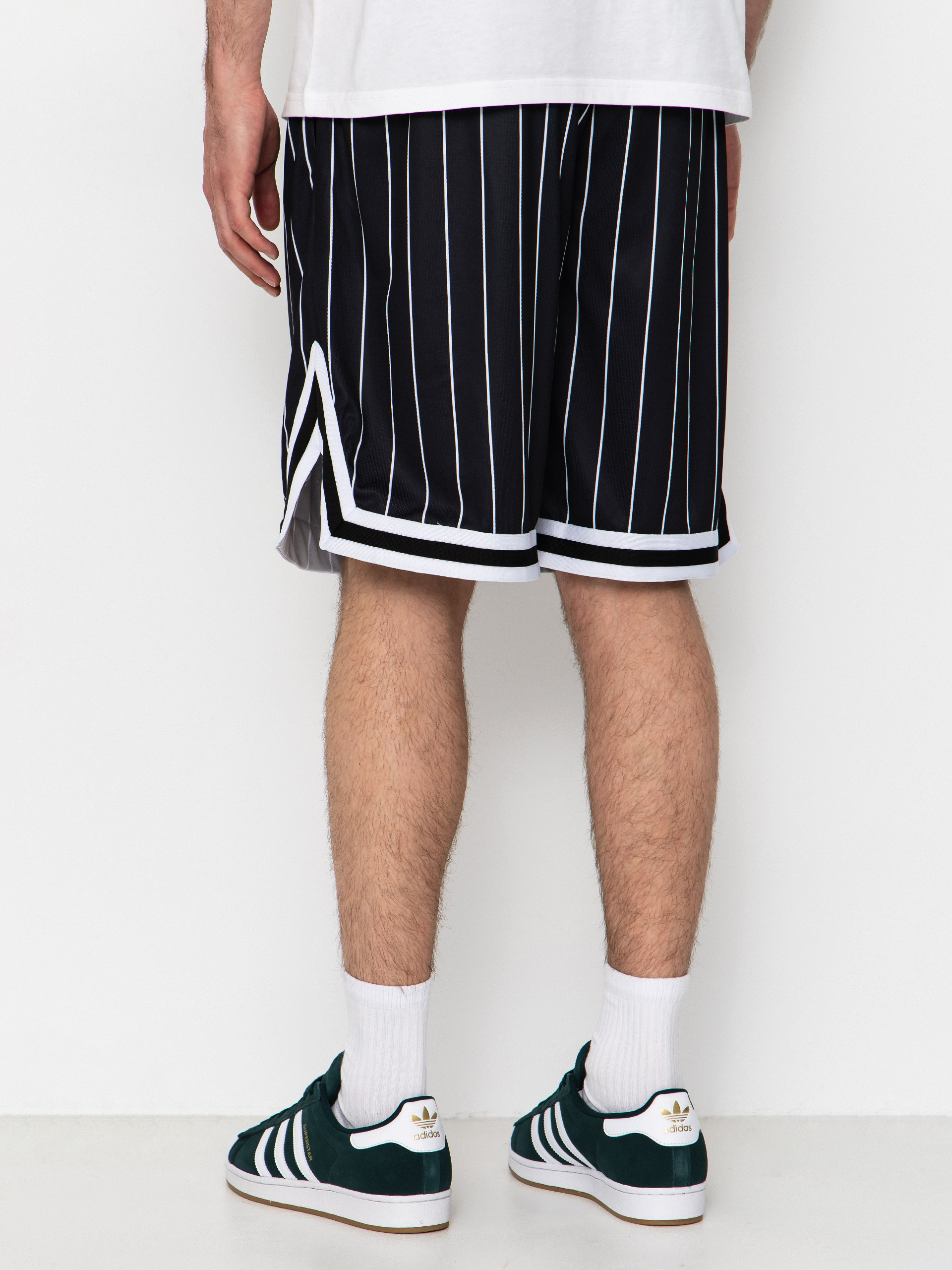 Karl Kani Small Signature Pinstripe Mesh Rövidnadrág (black/white)
