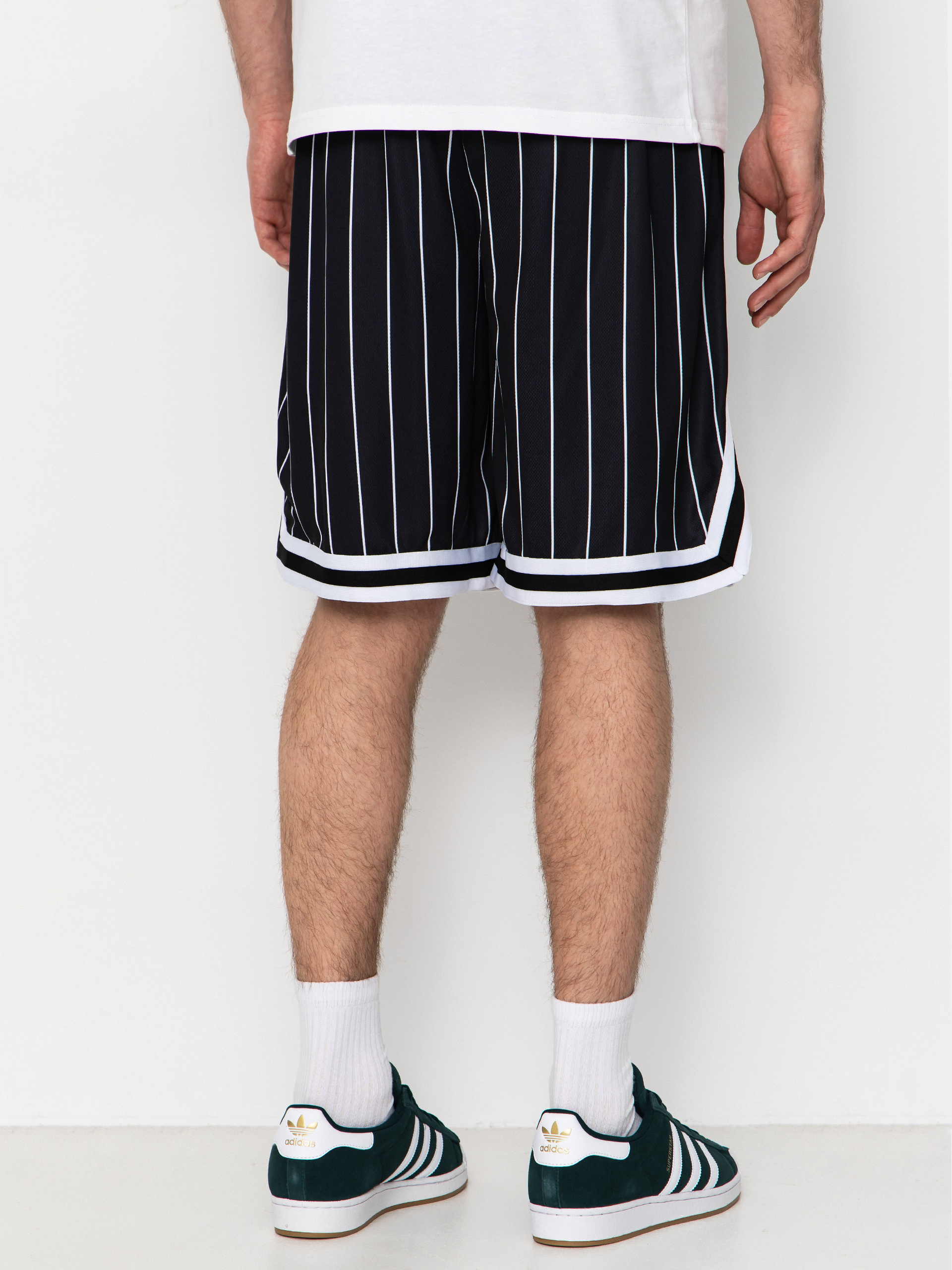 Karl Kani Small Signature Pinstripe Mesh Rövidnadrág (black/white)