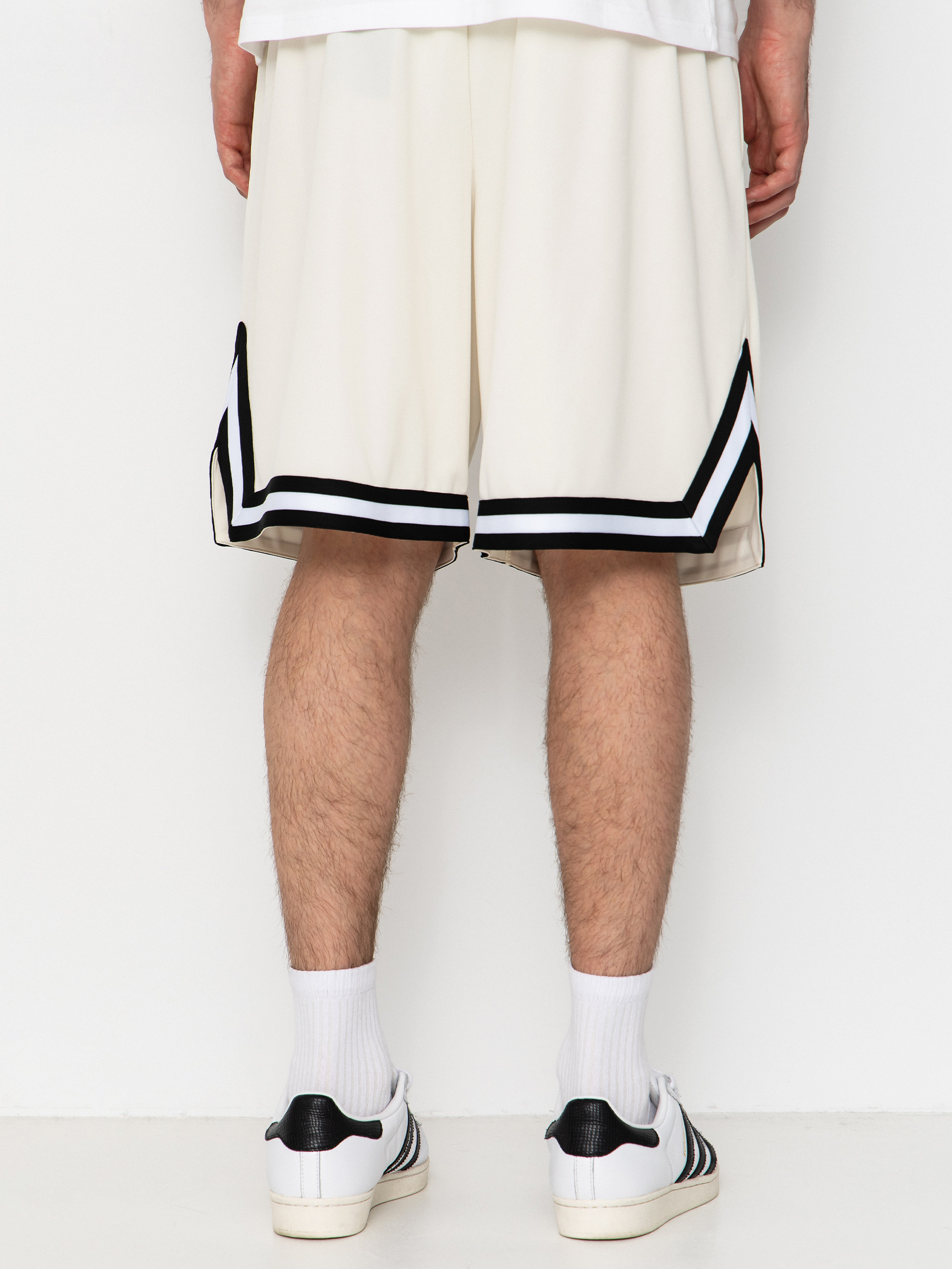 Rövidnadrág Karl Kani Small Signature Essential Mesh (off white)