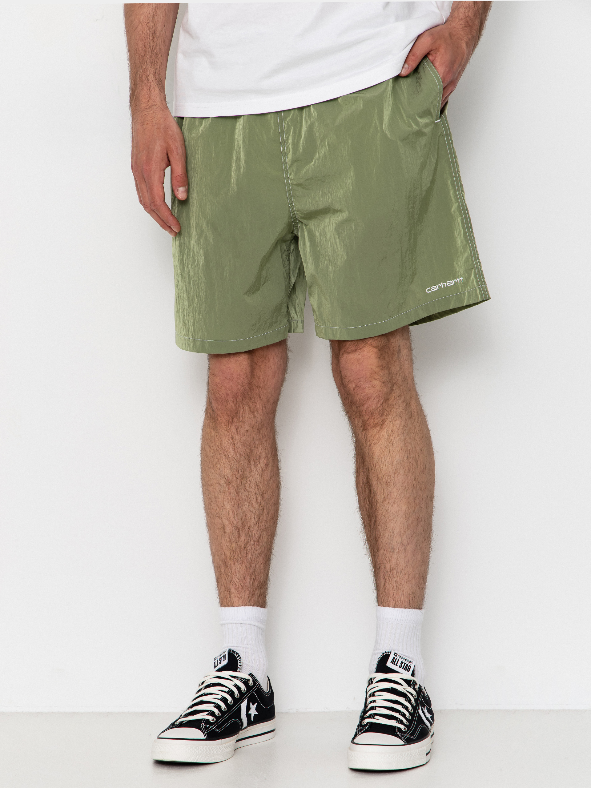 Carhartt WIP Canby Swim Rövidnadrág (gentle green/white)