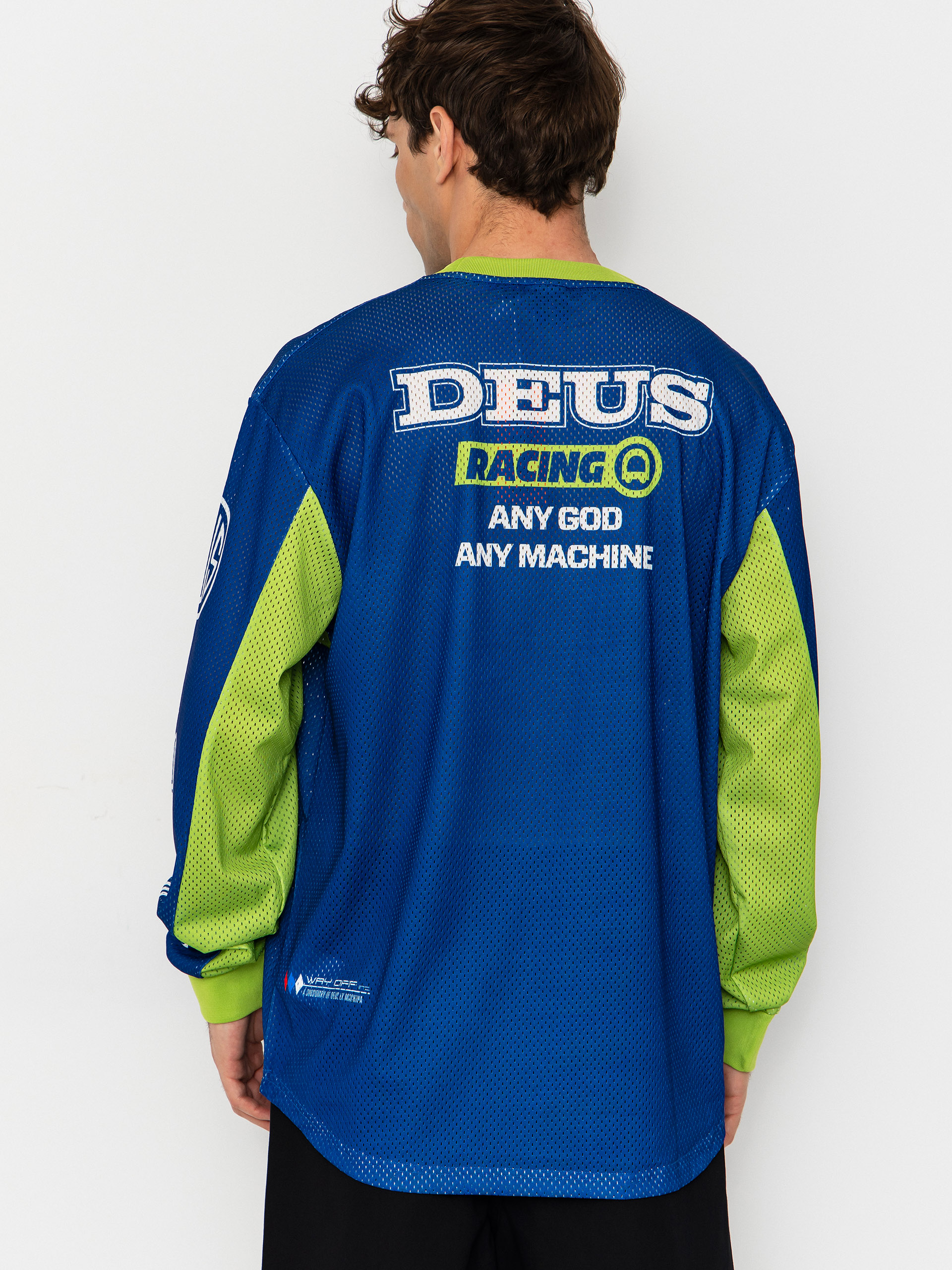 Hosszú ujjú felső Deus Ex Machina Step Out Moto Jersey (blue)