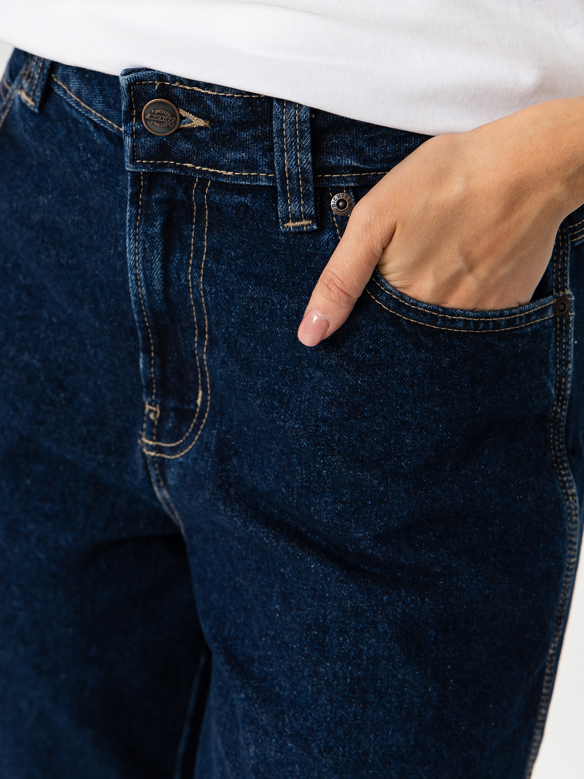 Rövidnadrág Dickies 957 13 Inch Denim Wmn (dark indigo)