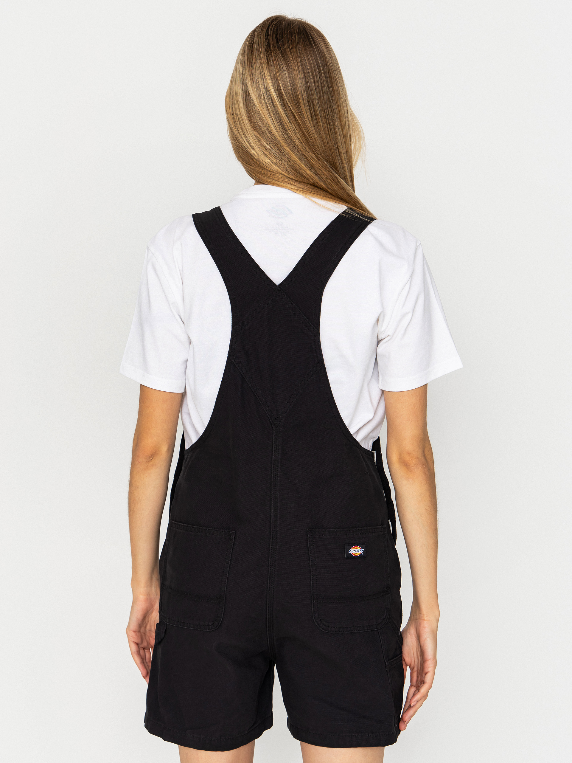 Rövidnadrág Dickies Lightweight Canvas Short Bib Wmn (black)