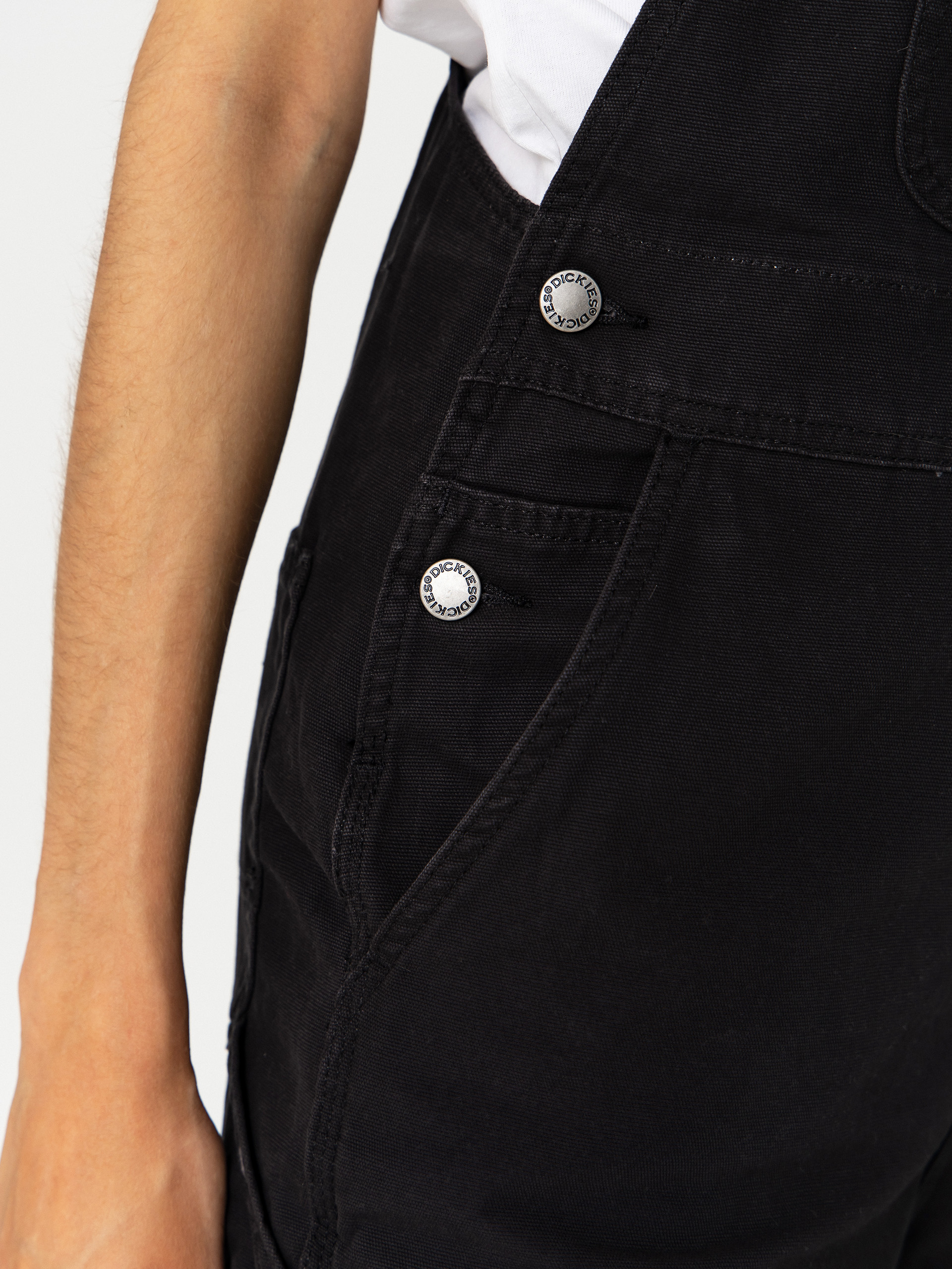 Rövidnadrág Dickies Lightweight Canvas Short Bib Wmn (black)