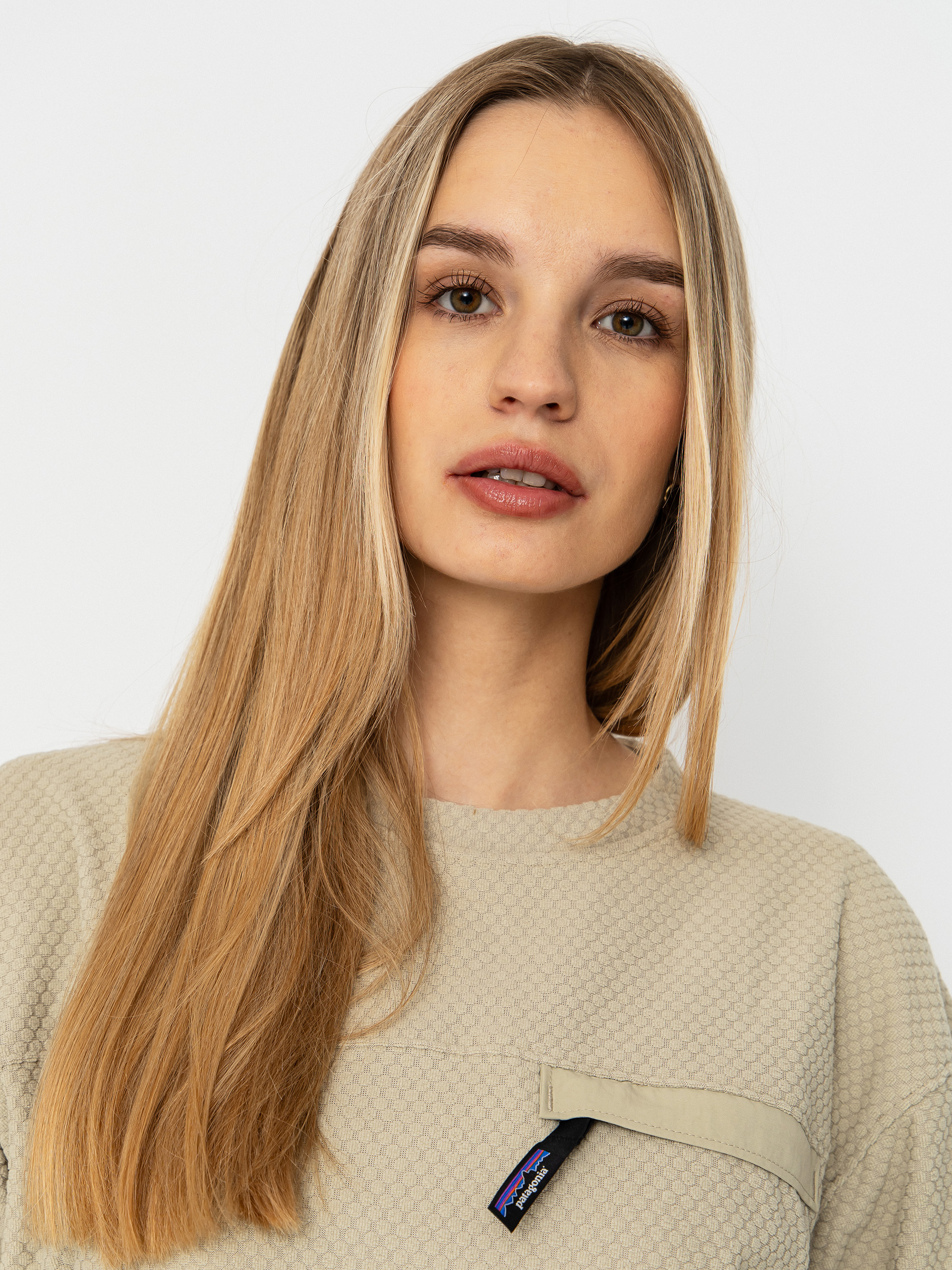 Patagonia Textured Wmn Pulóver (weathered stone)