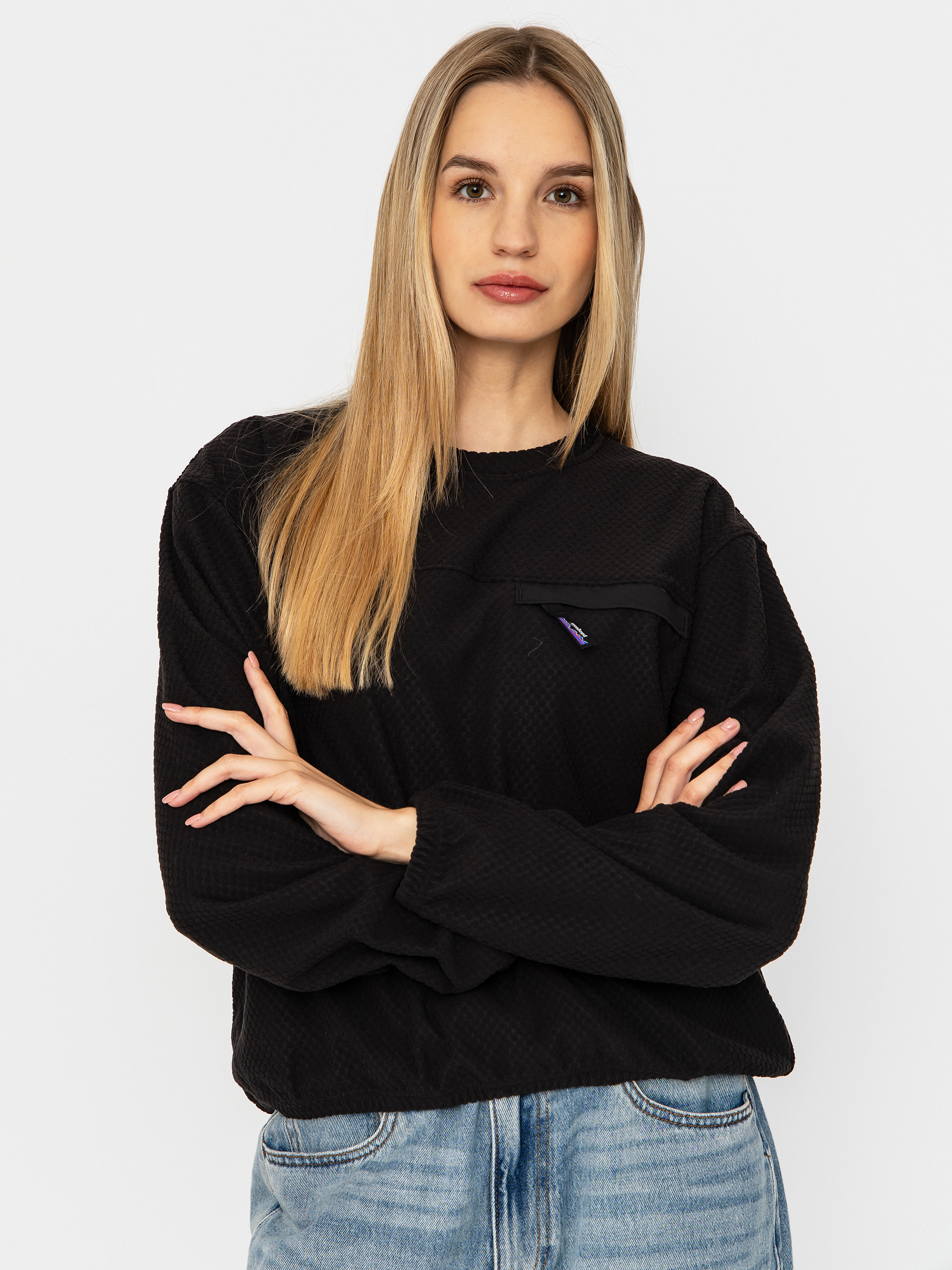 Patagonia Textured Wmn Pulu00f3ver (black)
