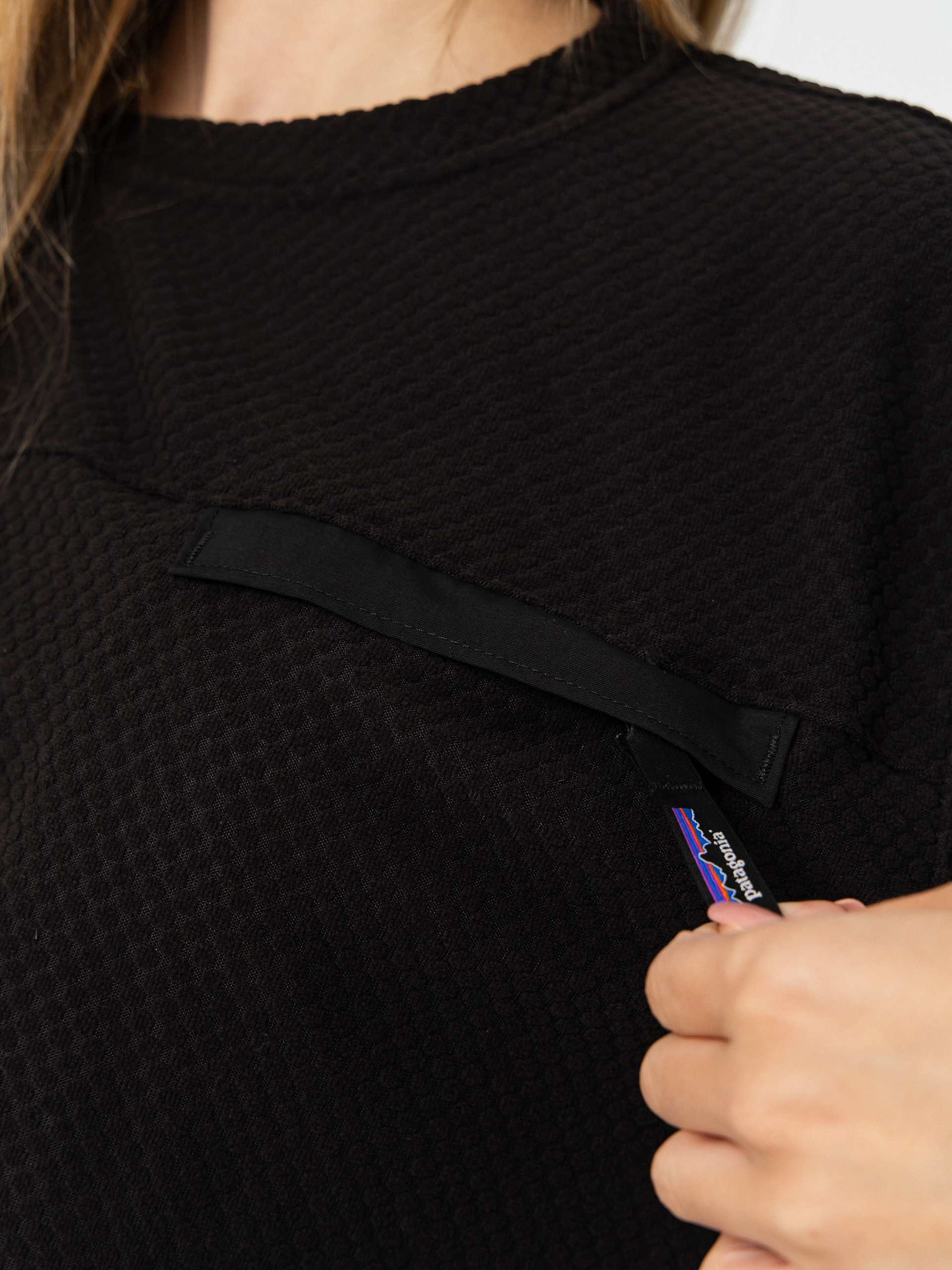Patagonia Textured Wmn Pulóver (black)