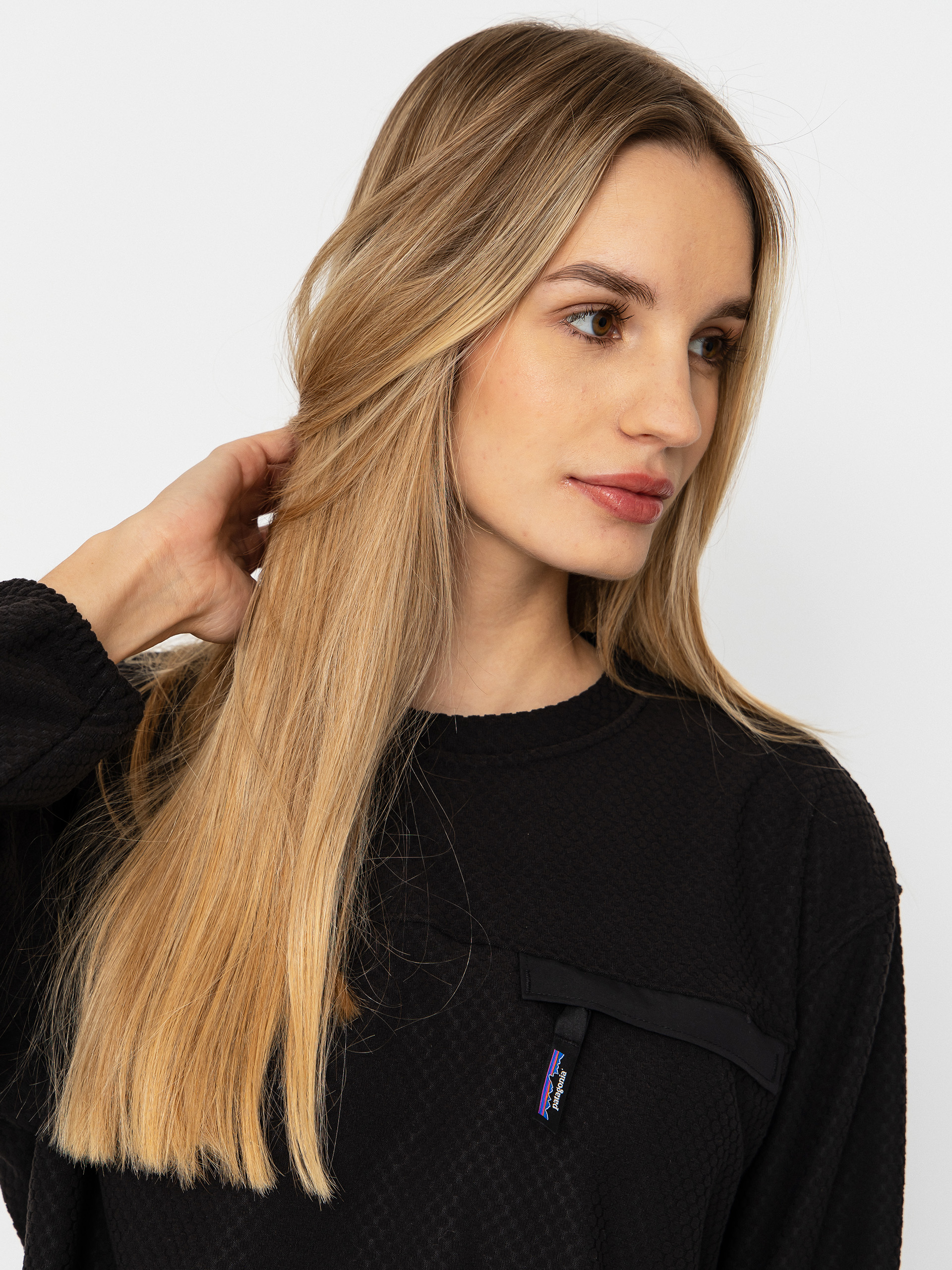 Patagonia Textured Wmn Pulóver (black)