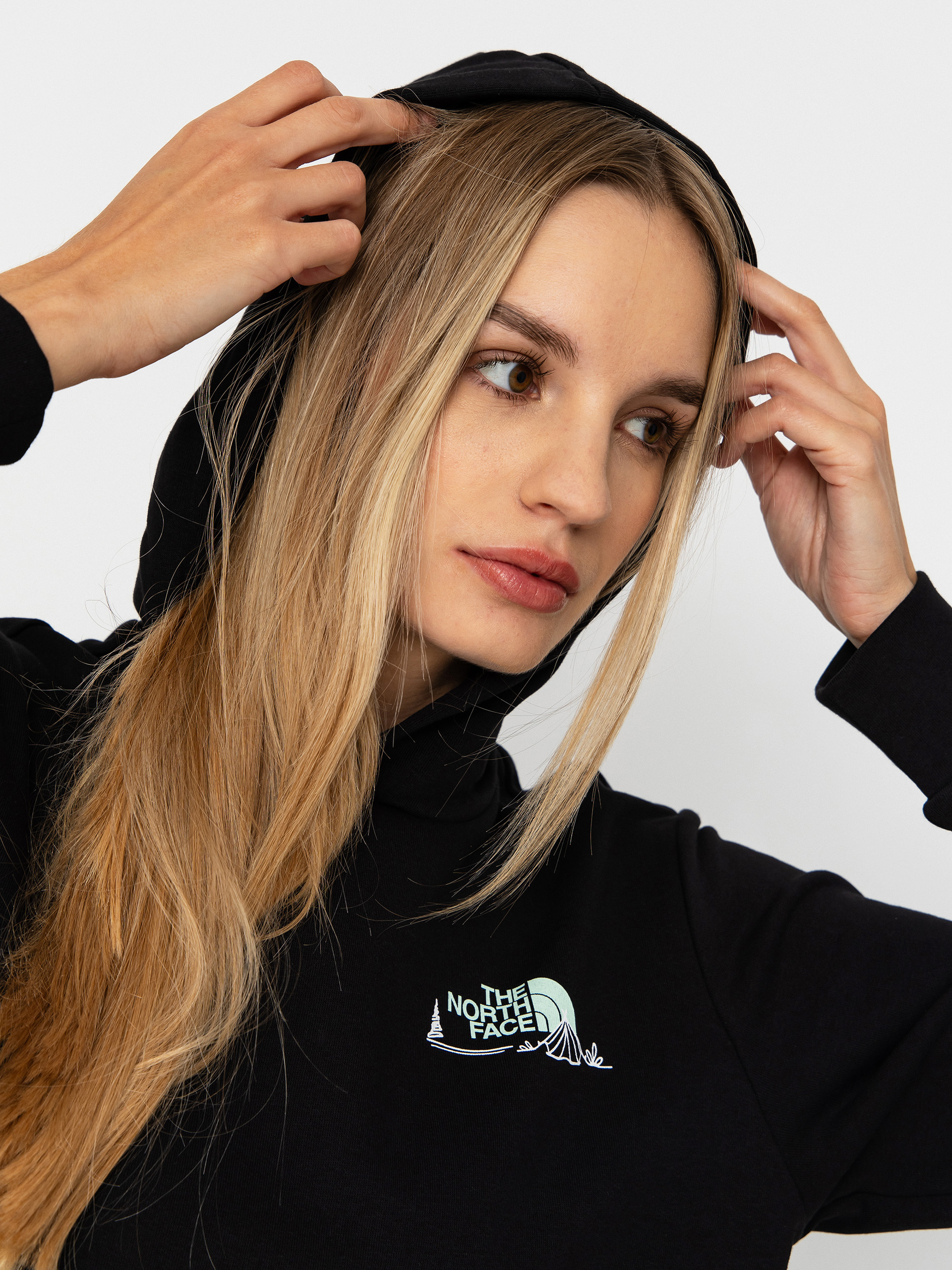 The North Face Monte HD Wmn Kapucnis pulóver (tnf black)