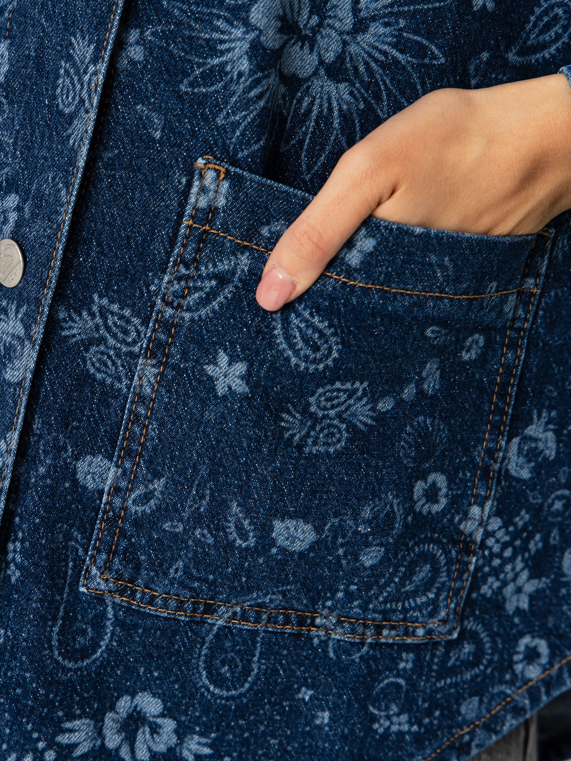 Roxy Kick Back Washed Denim Wmn Ing (ocean blue)