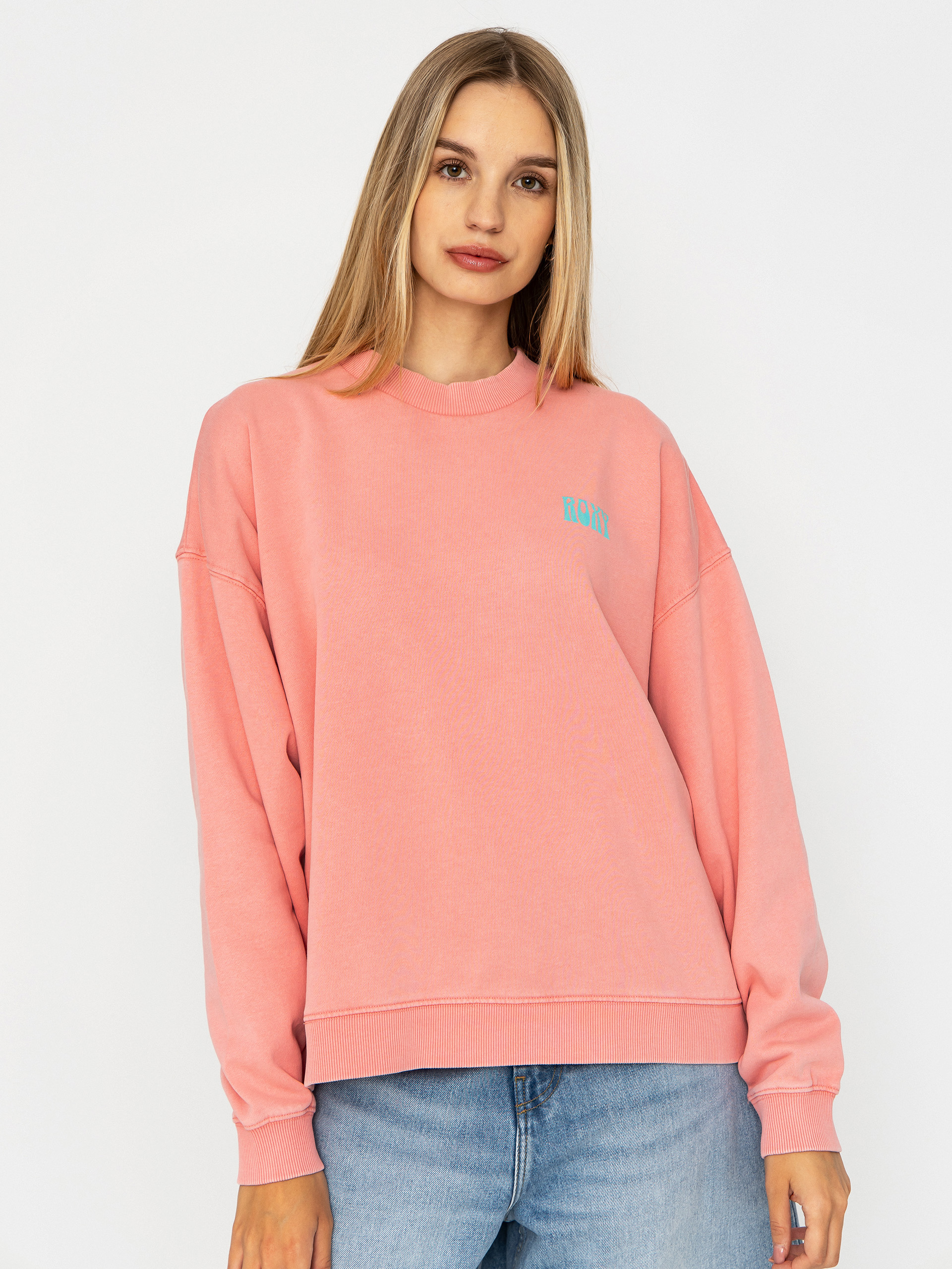 Roxy Lineup Oversized Wmn Pulóver (plumeria)
