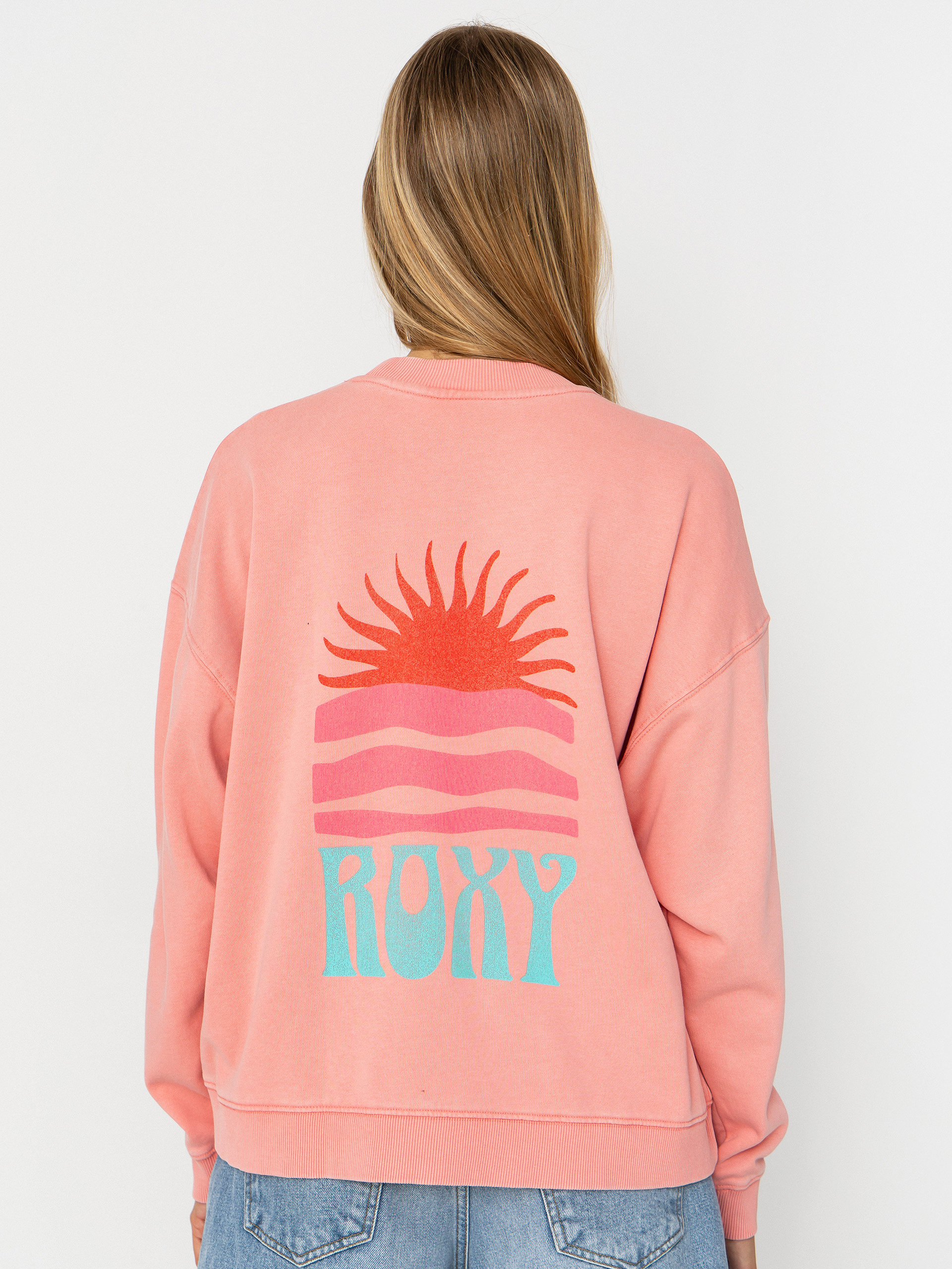 Roxy Lineup Oversized Wmn Pulóver (plumeria)