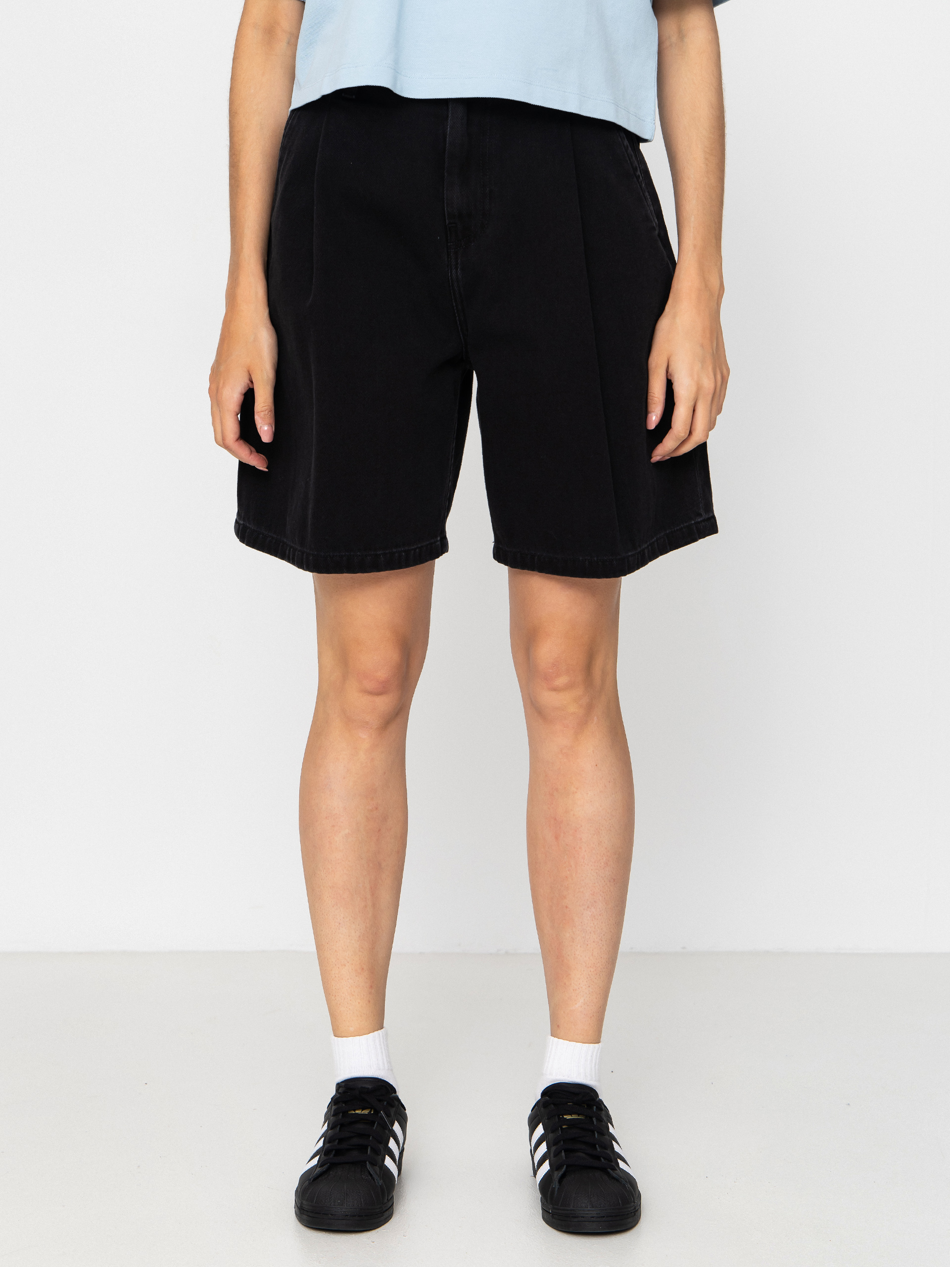 Carhartt WIP Alta Wmn Rövidnadrág (black stone washed)