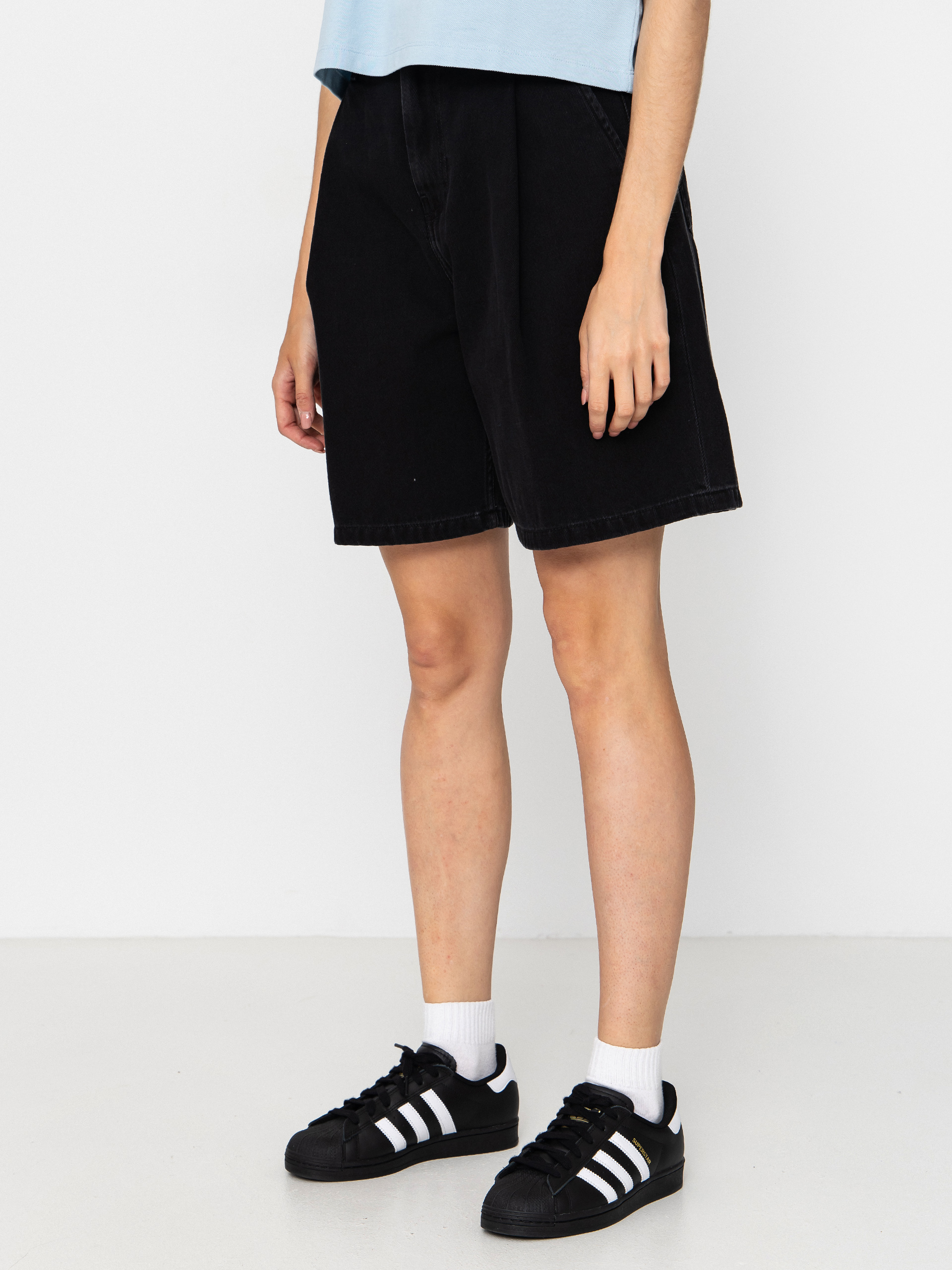 Carhartt WIP Alta Wmn Rövidnadrág (black stone washed)