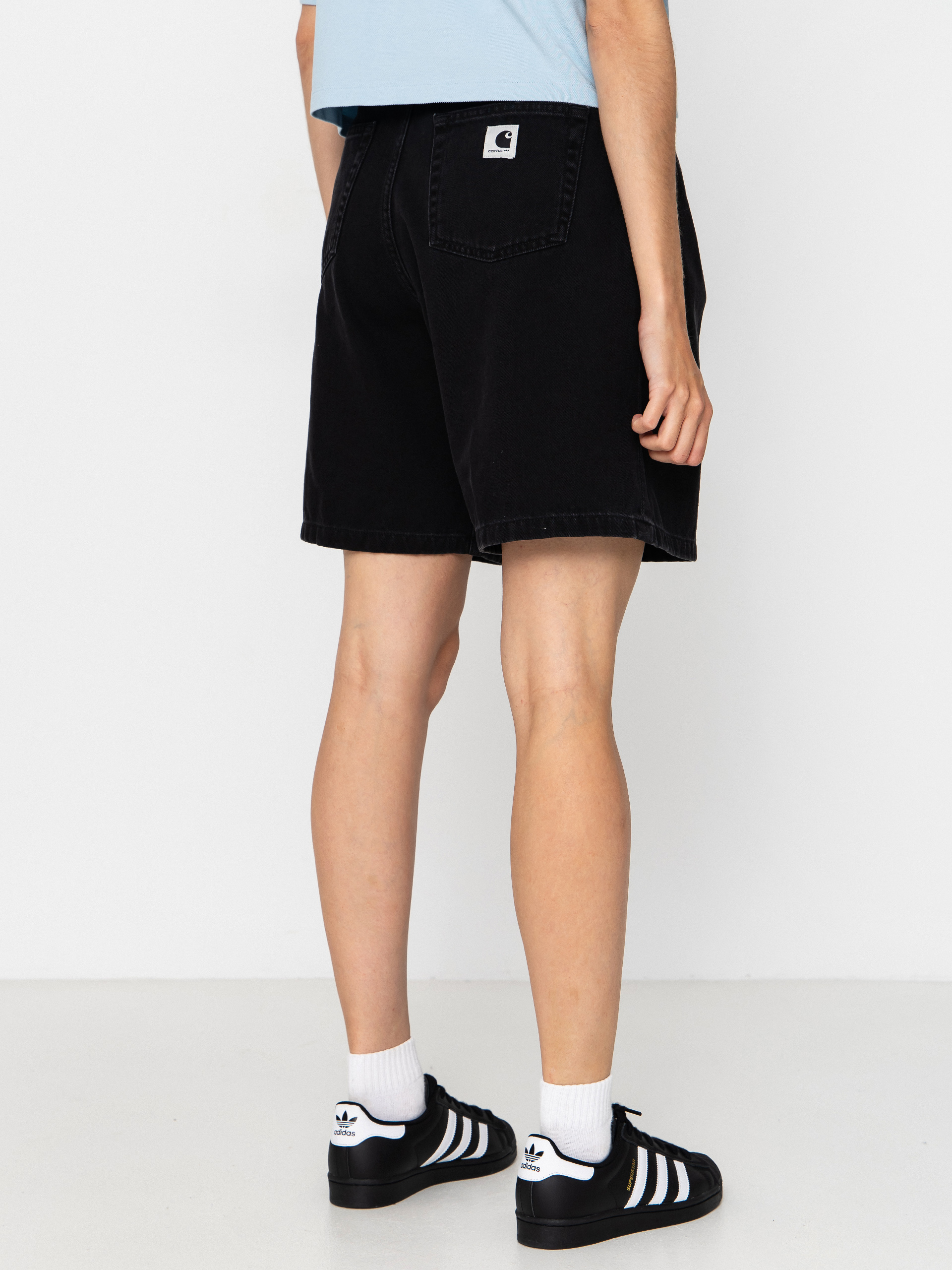 Carhartt WIP Alta Wmn Rövidnadrág (black stone washed)