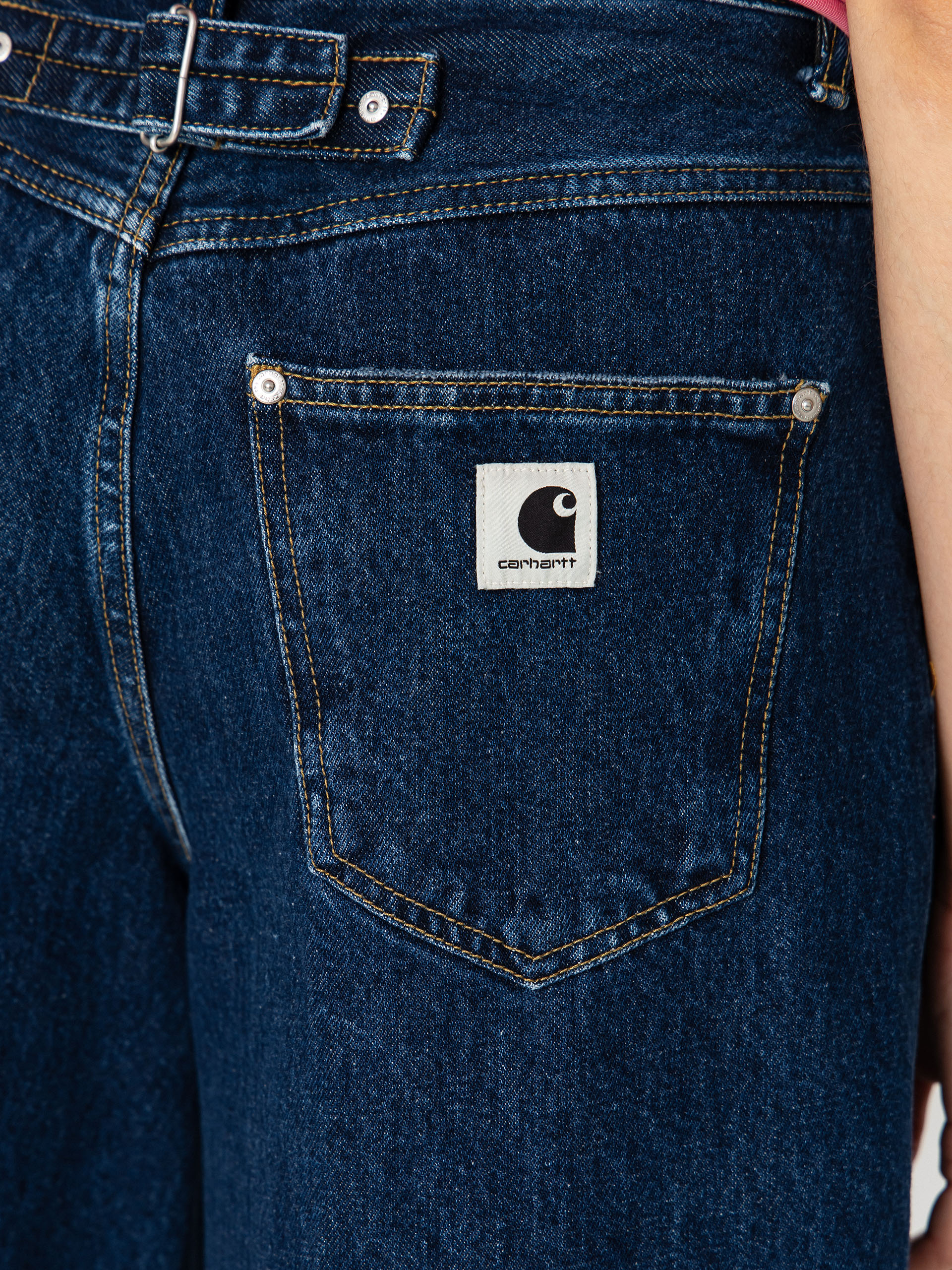 Carhartt WIP Belmont Wmn Rövidnadrág (blue stone washed)