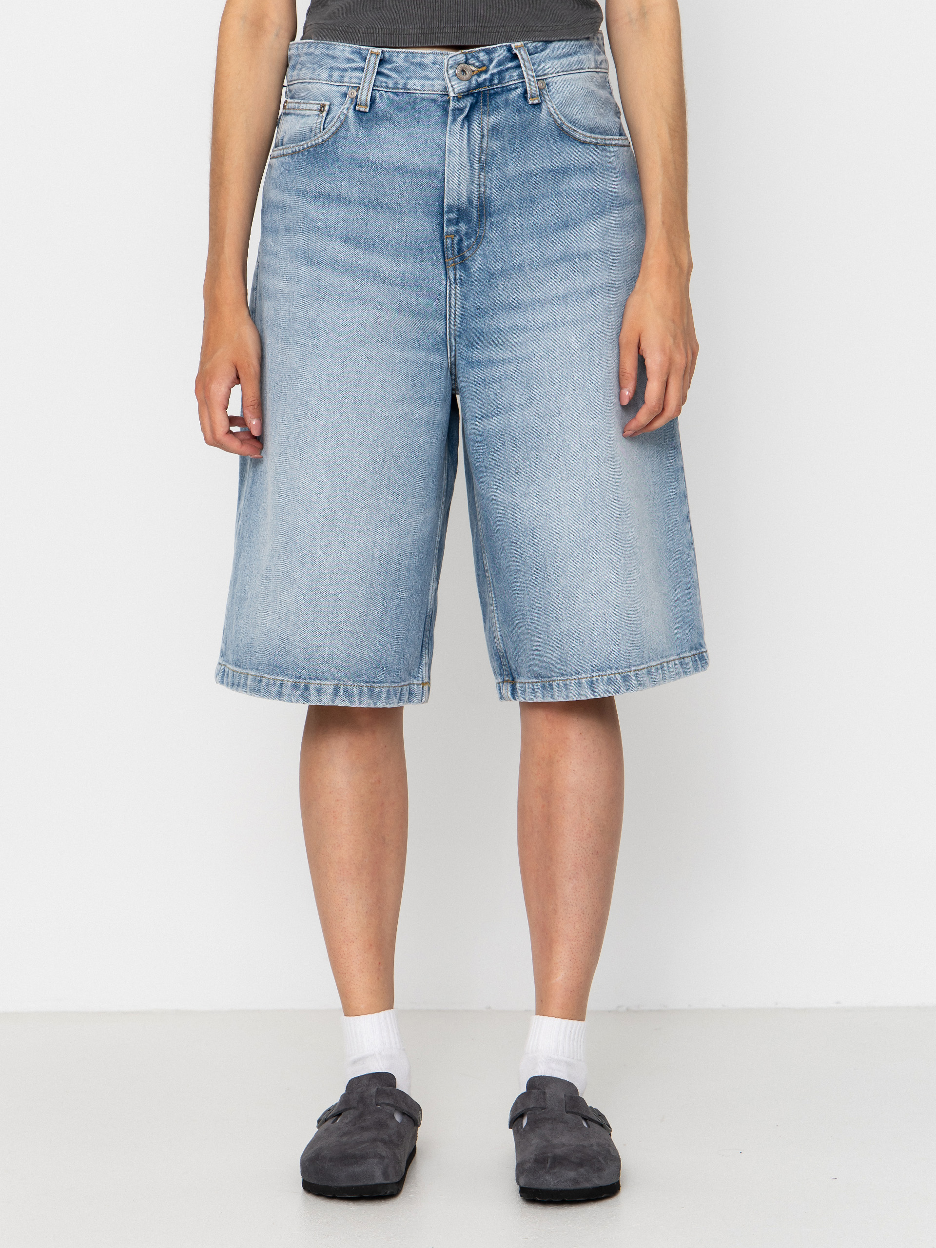 Carhartt WIP Belmont Wmn Rövidnadrág (blue heavy worn bleached)