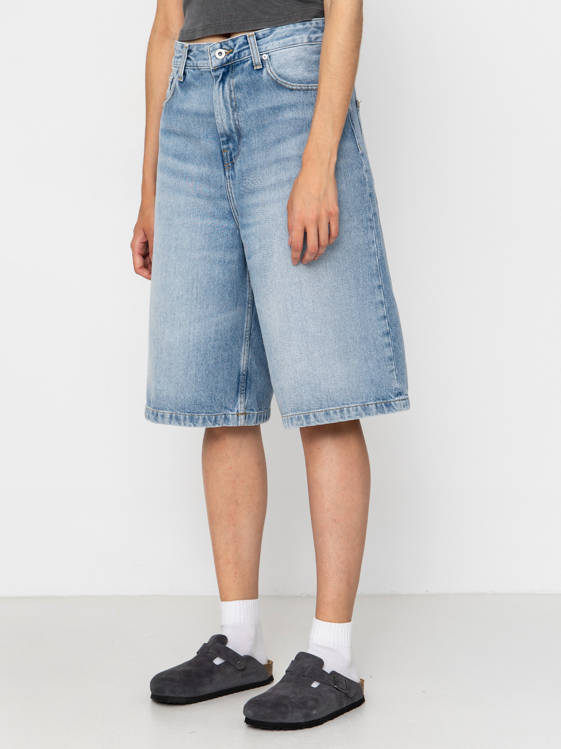 Carhartt WIP Belmont Wmn Rövidnadrág (blue heavy worn bleached)
