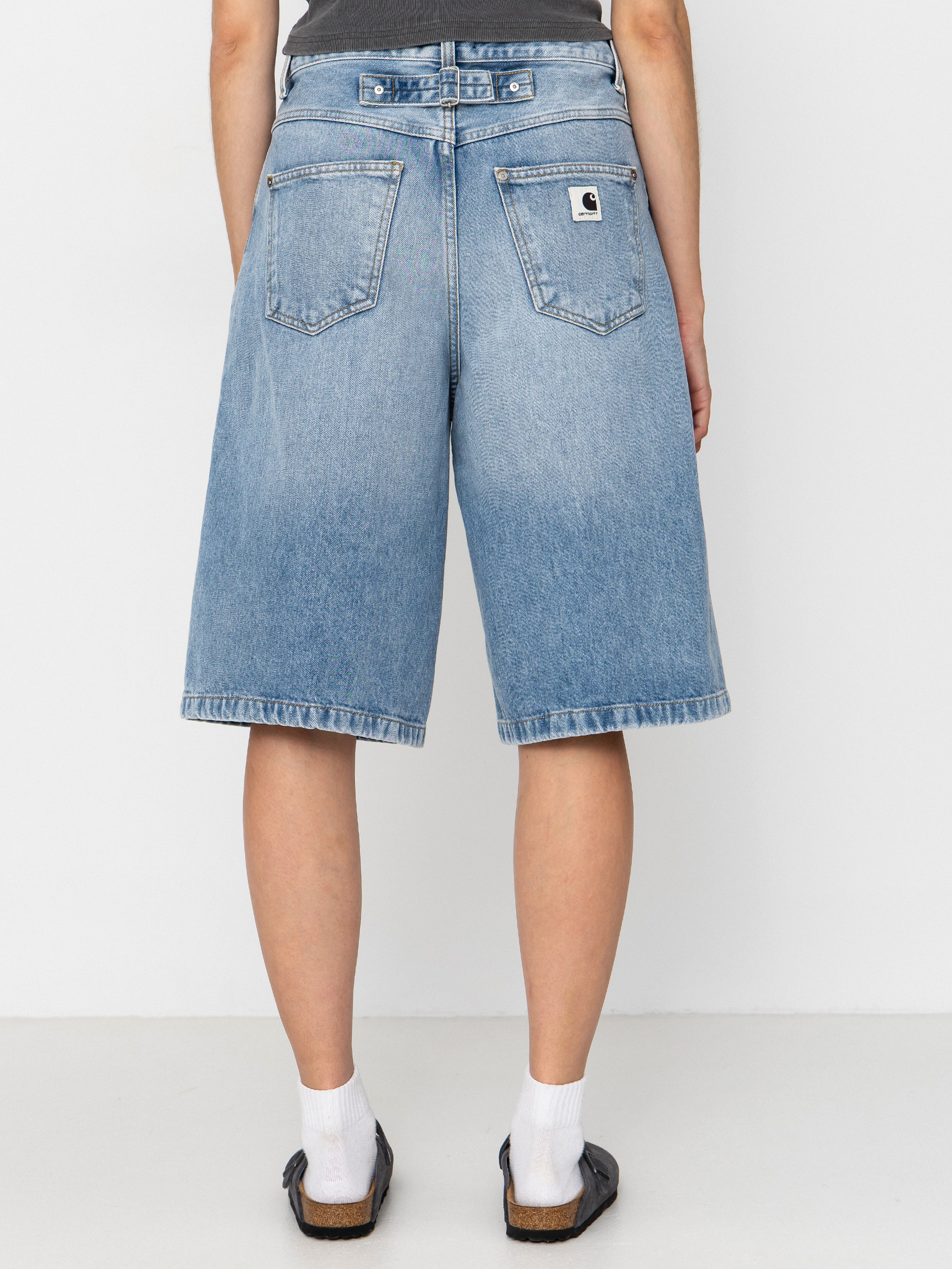 Carhartt WIP Belmont Wmn Rövidnadrág (blue heavy worn bleached)