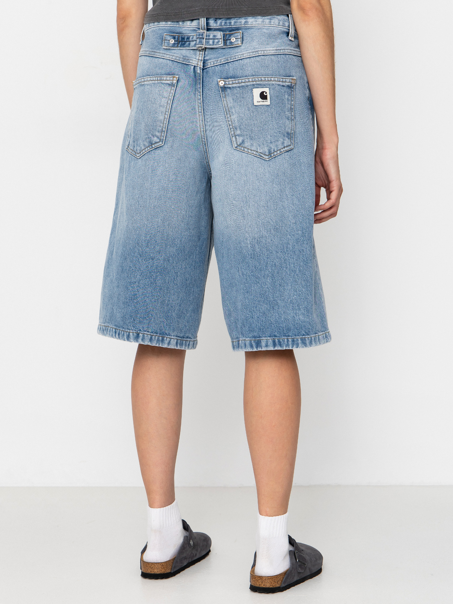 Carhartt WIP Belmont Wmn Rövidnadrág (blue heavy worn bleached)