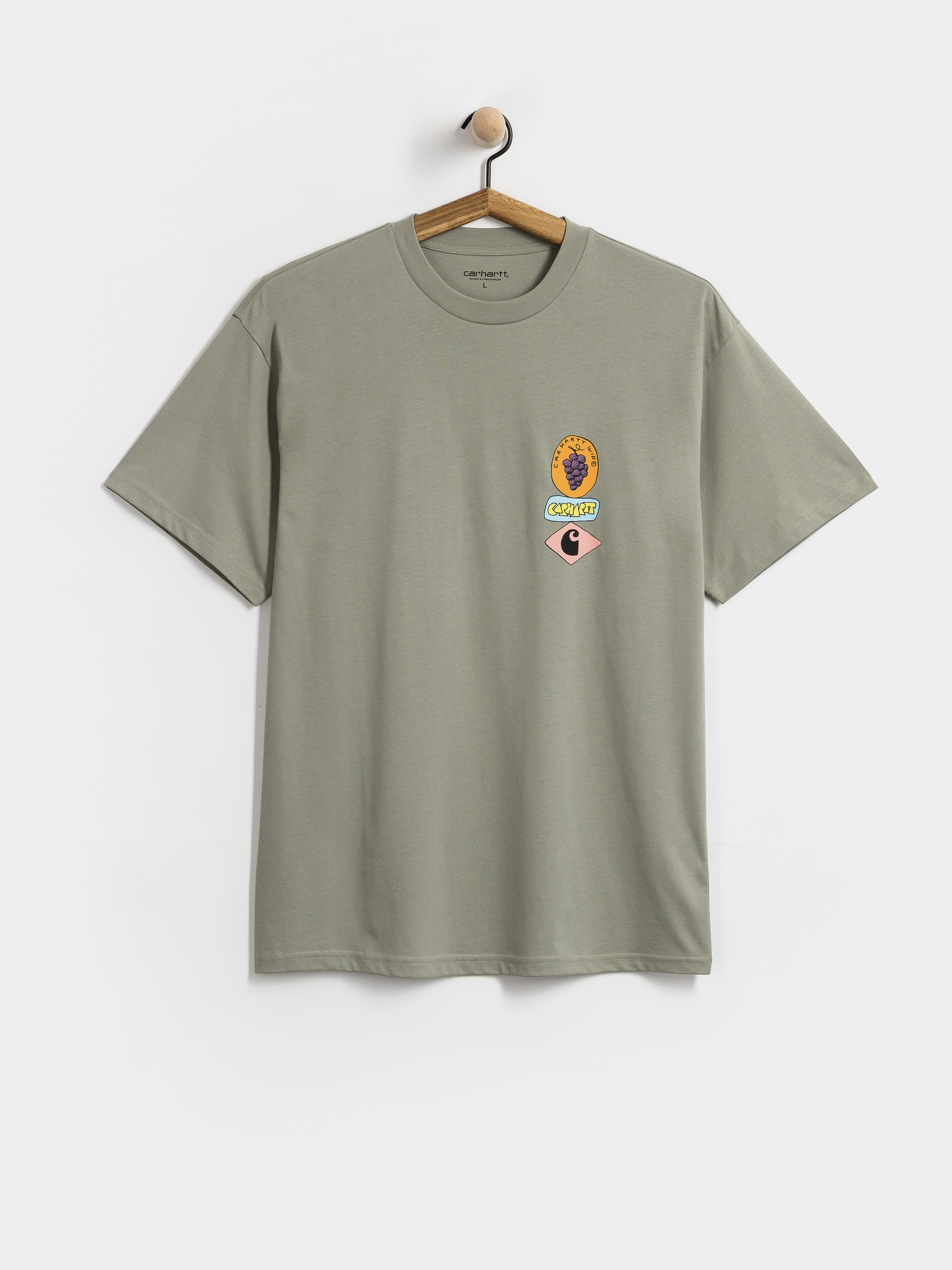 Carhartt WIP Stacked Grapes Póló (shady green)