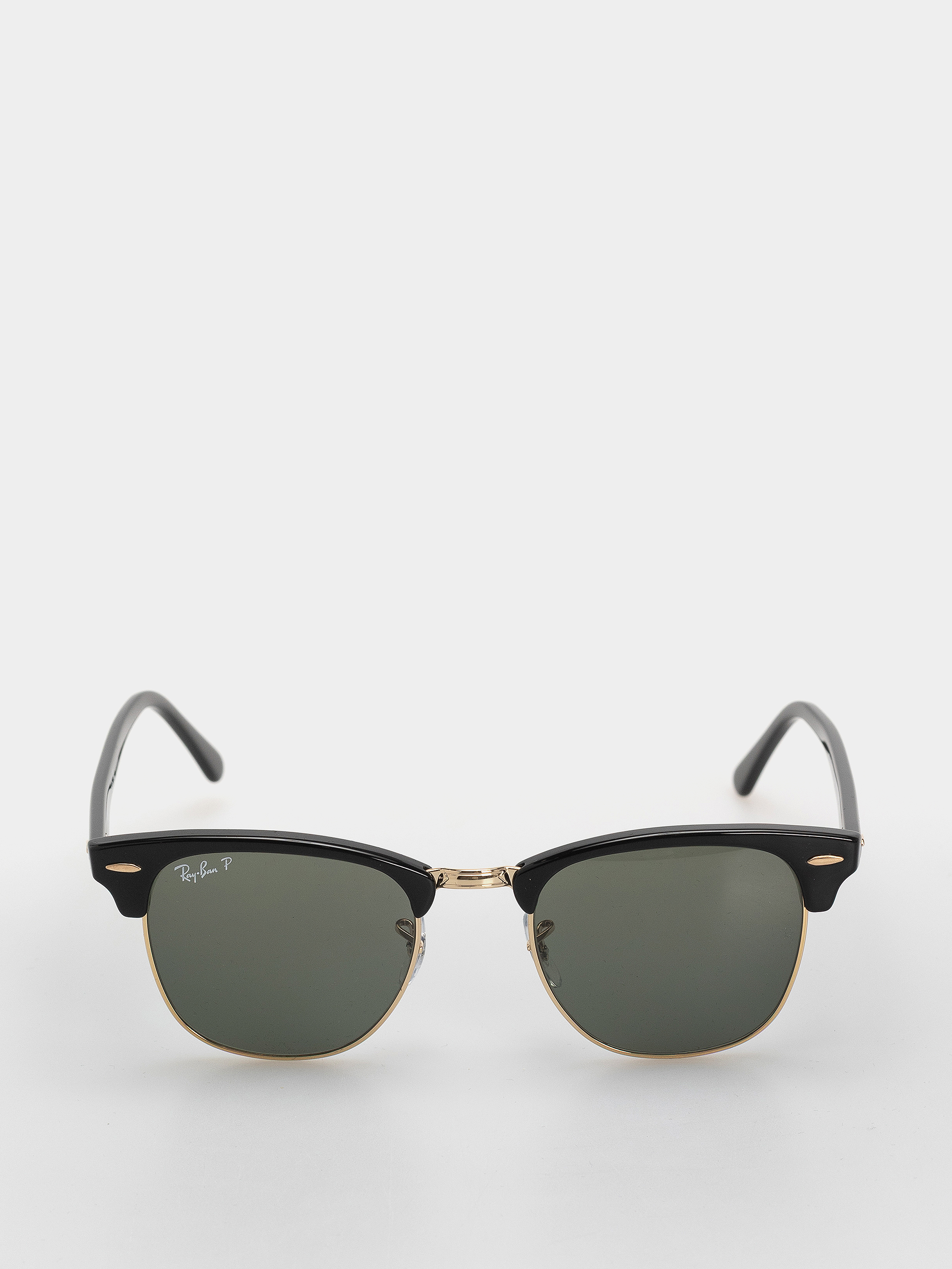 Napszemüvegek Ray-Ban Clubmaster Classic (polerowany czarny i złoty/zielony g-15 polaryzowany)