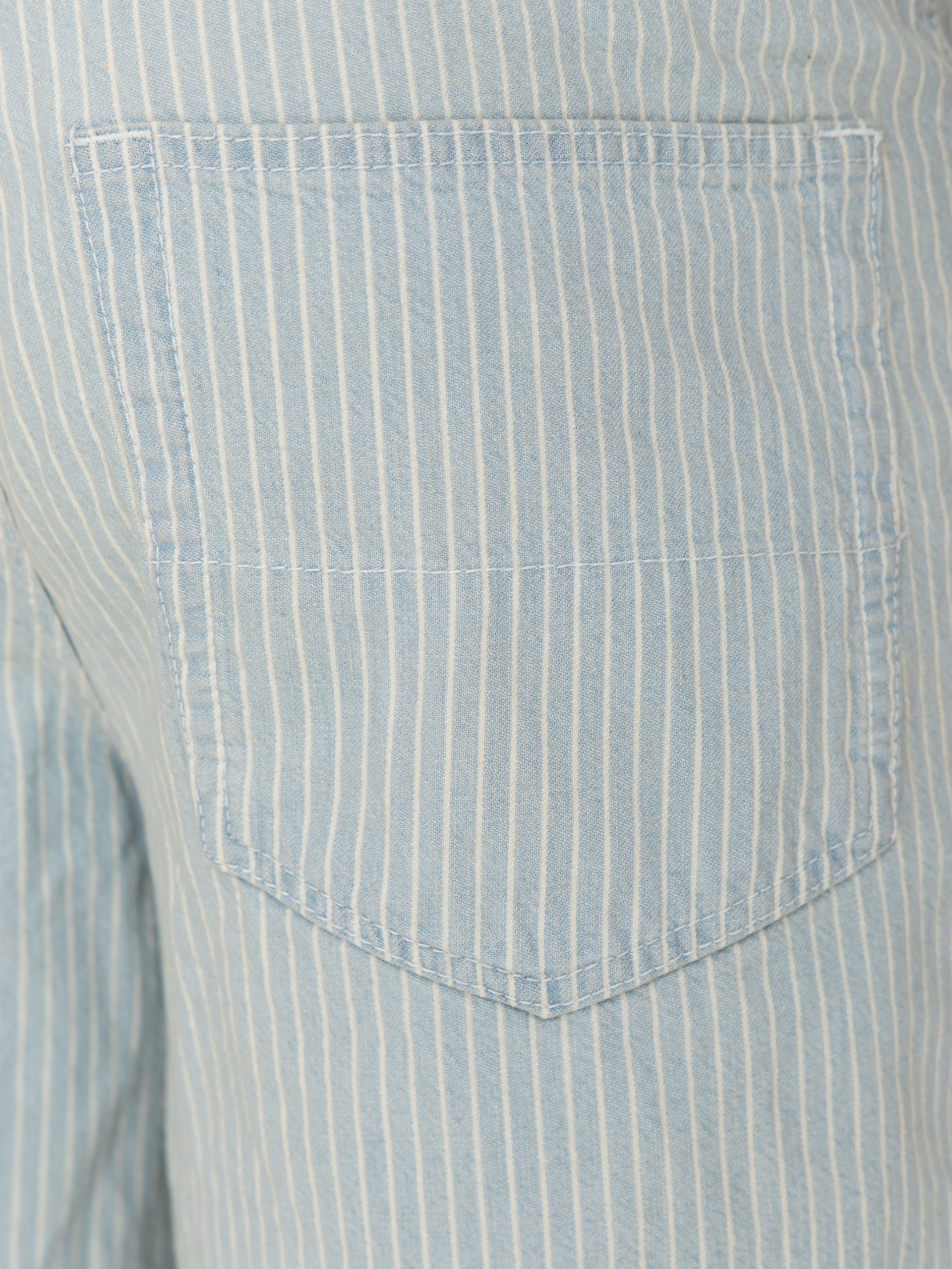 Vans Check 5 Baggy Striped Denim Rövidnadrág (blue ice stripe)