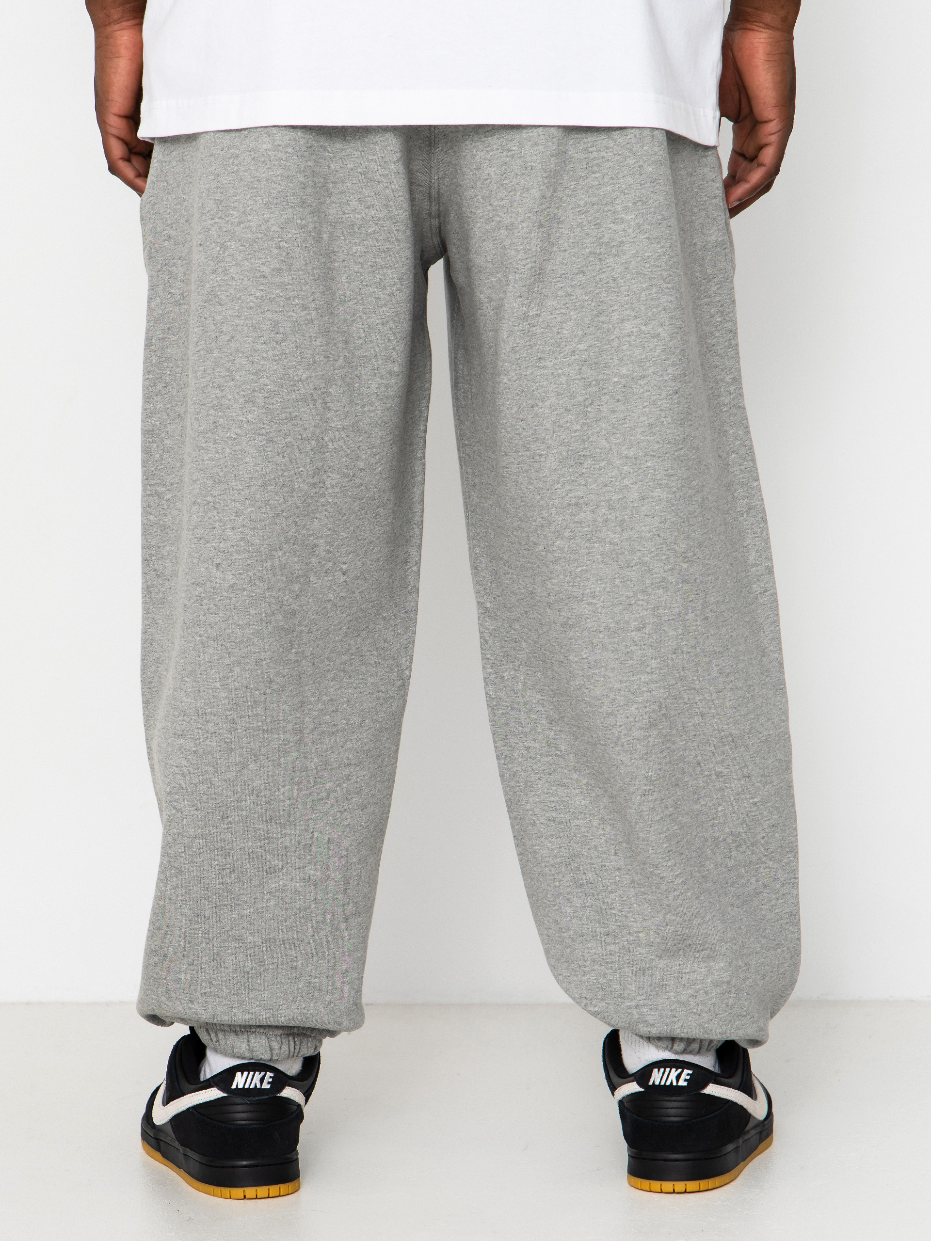 Nike SB Solo Swoosh Kisnadrág (dk grey heather/lt smoke grey/white)