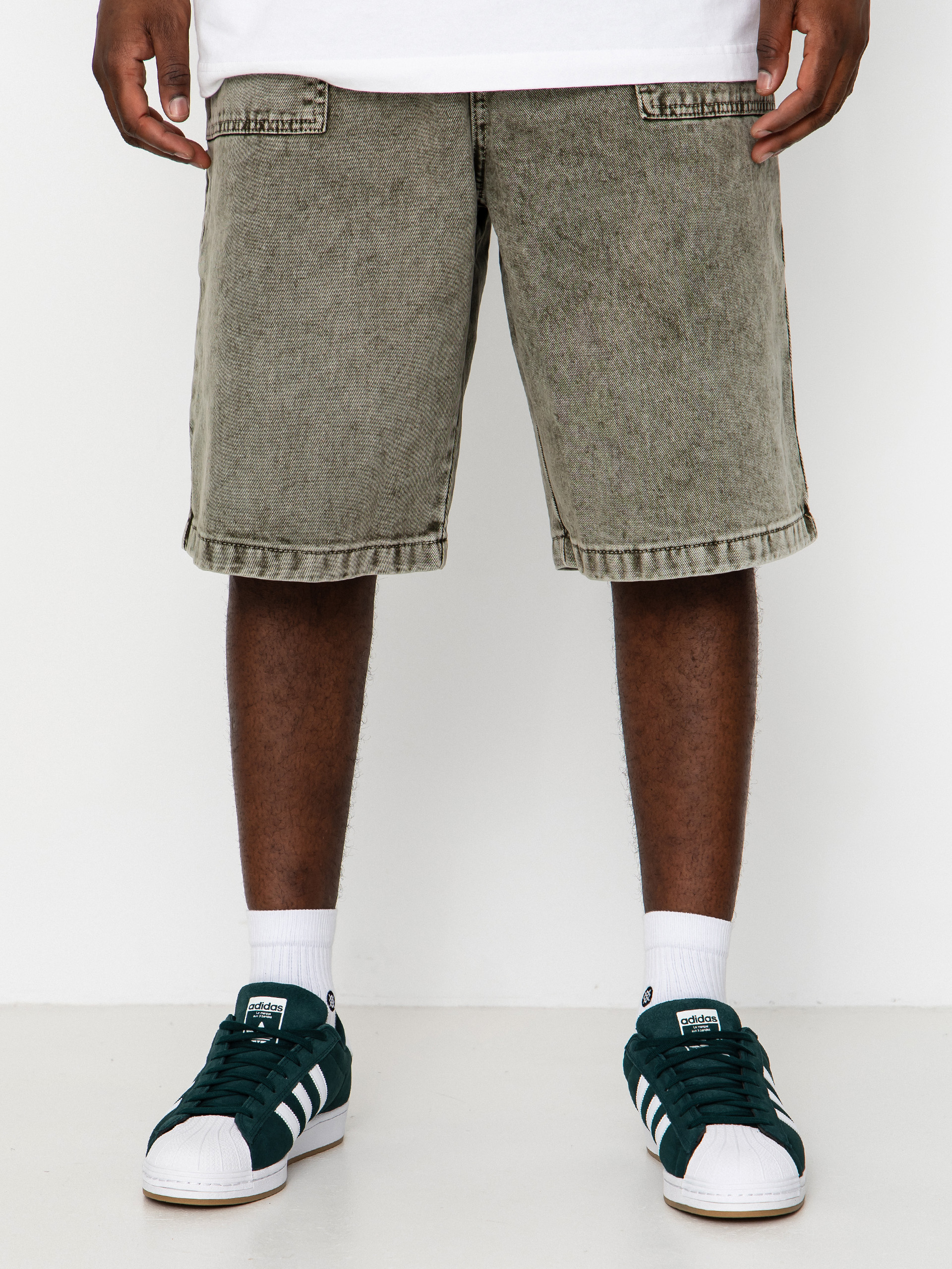 Poetic Collective Painter Rövidnadrág (grey denim wash)
