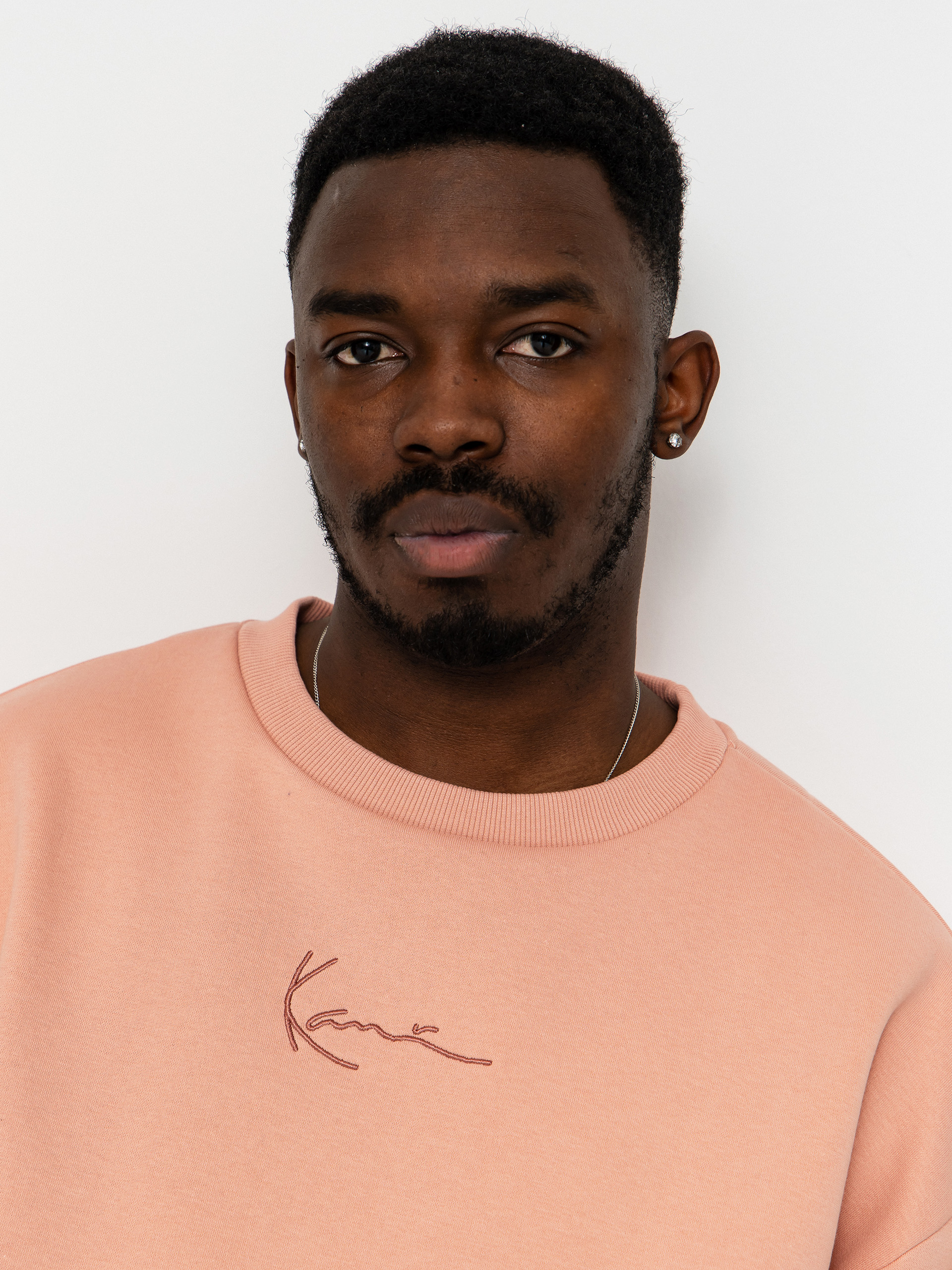 Karl Kani Small Signature Essential Pulóver (pink)
