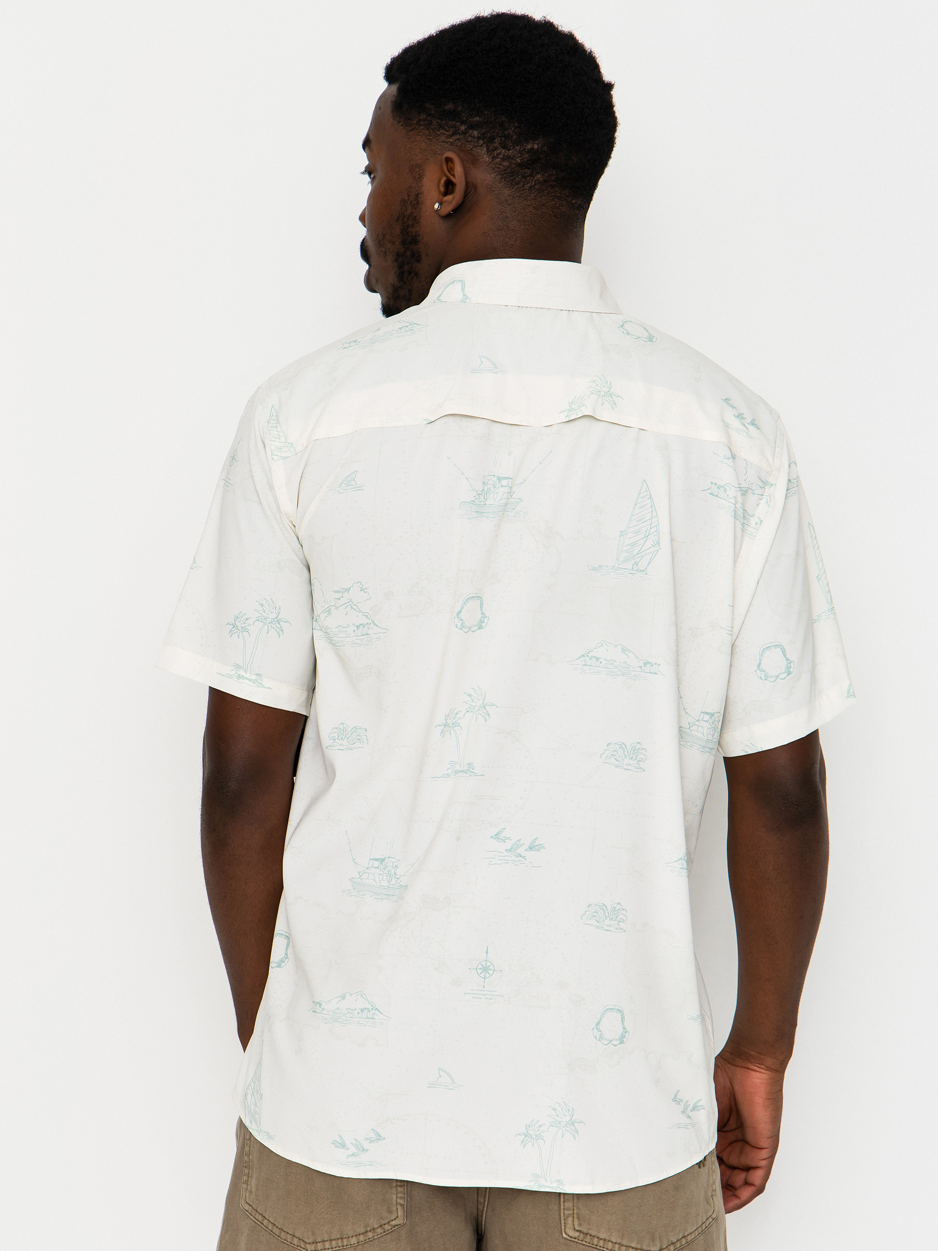 Salty Crew Flagship Uv Button Up Ing (white)