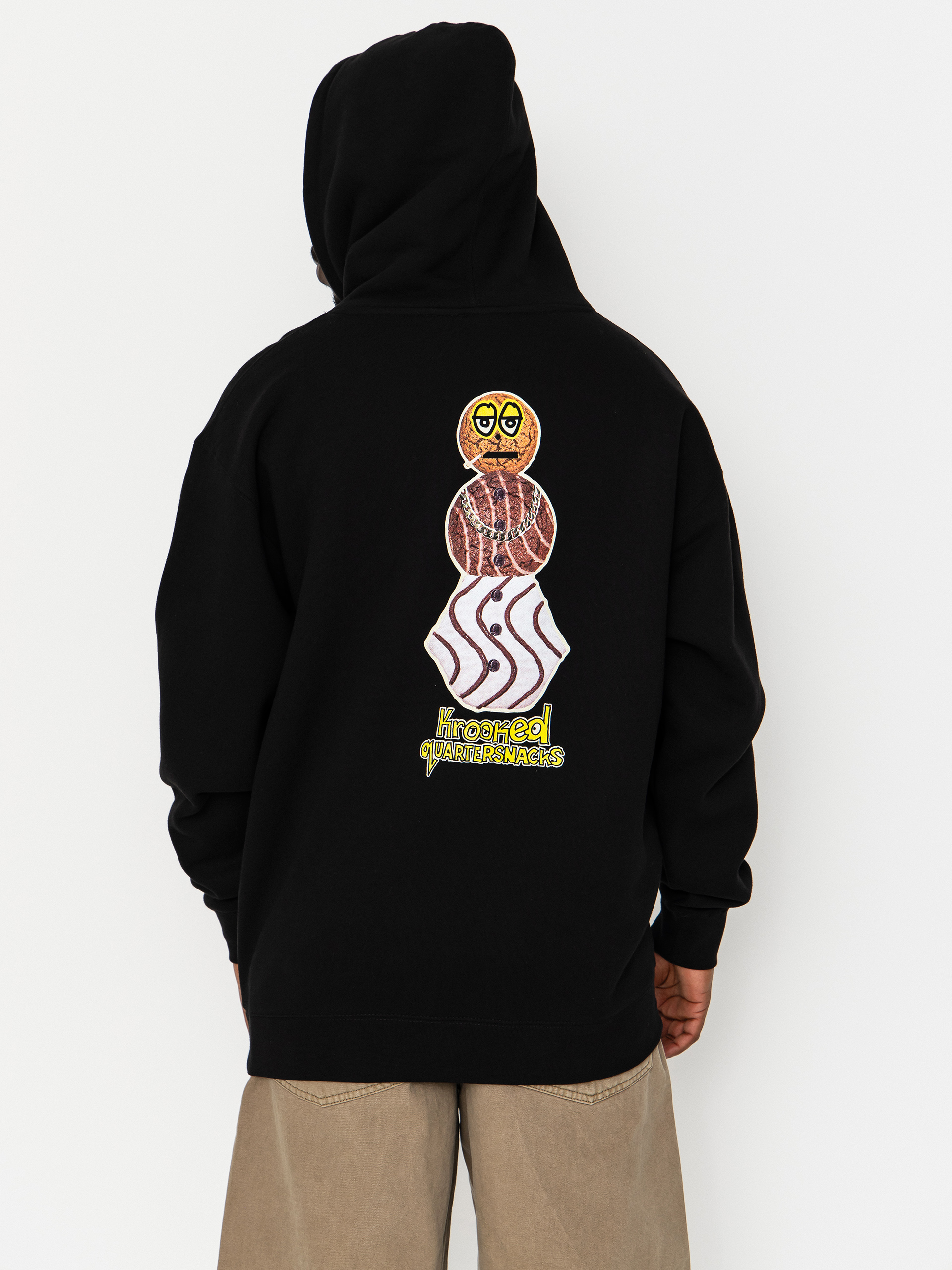 Krooked X Quarter Snacks Snackman Pulóver (black)