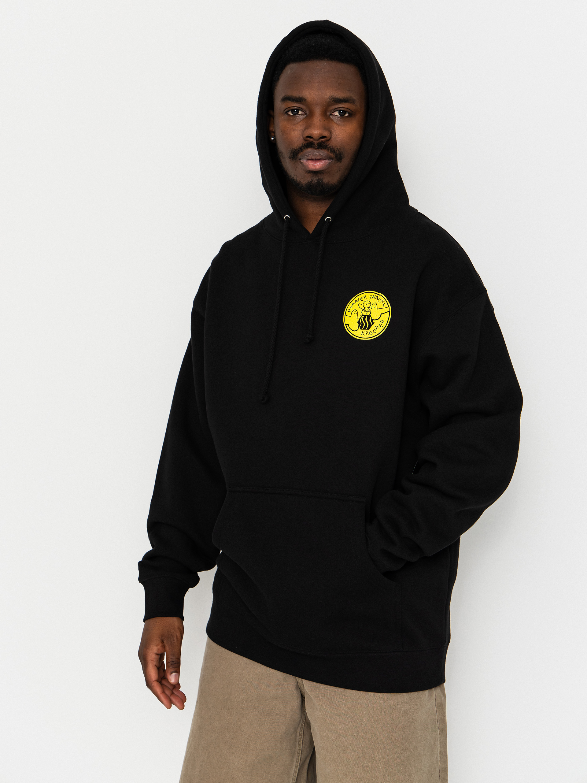 Krooked X Quarter Snacks Snackman Pulóver (black)