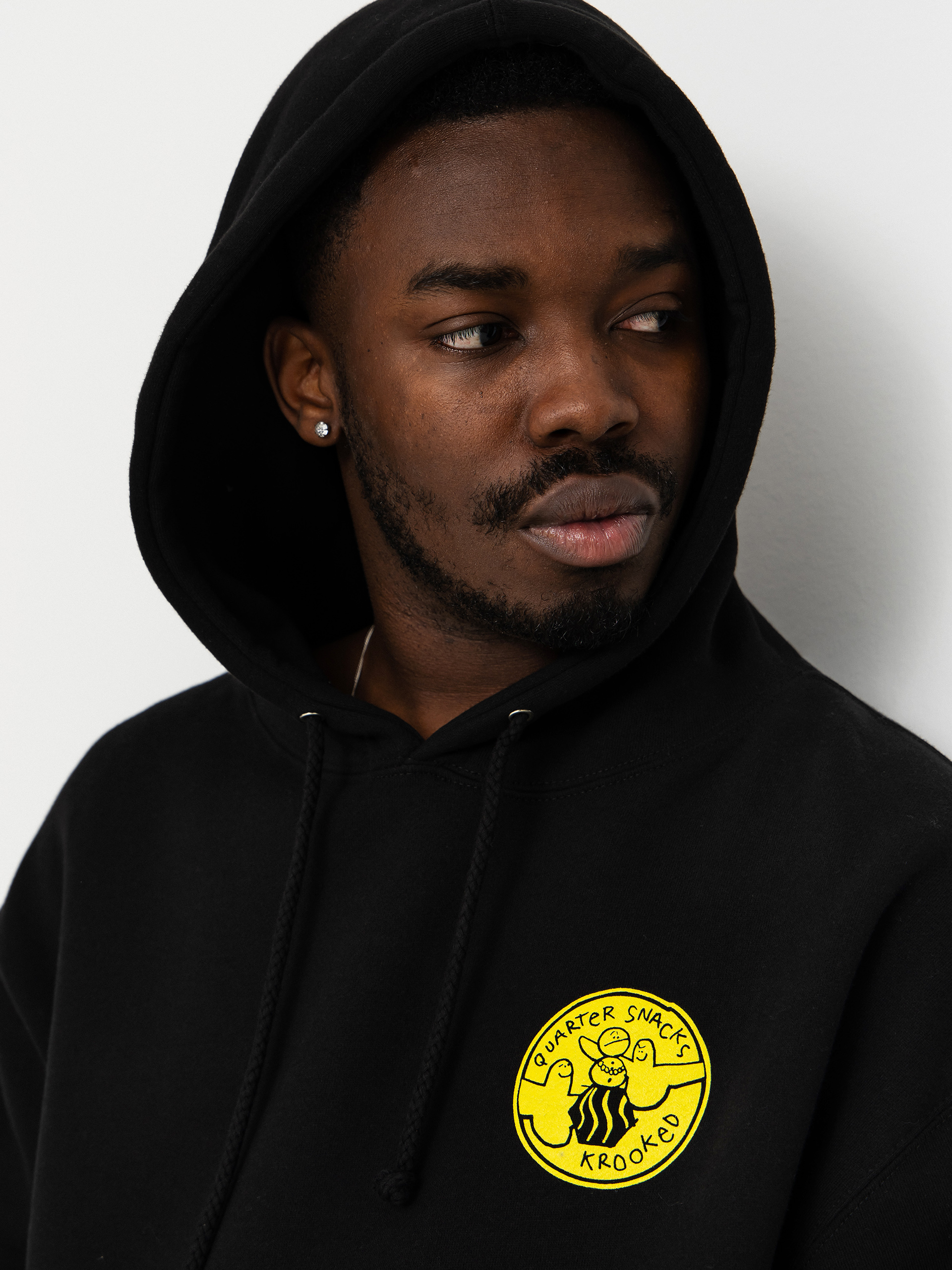 Krooked X Quarter Snacks Snackman Pulóver (black)