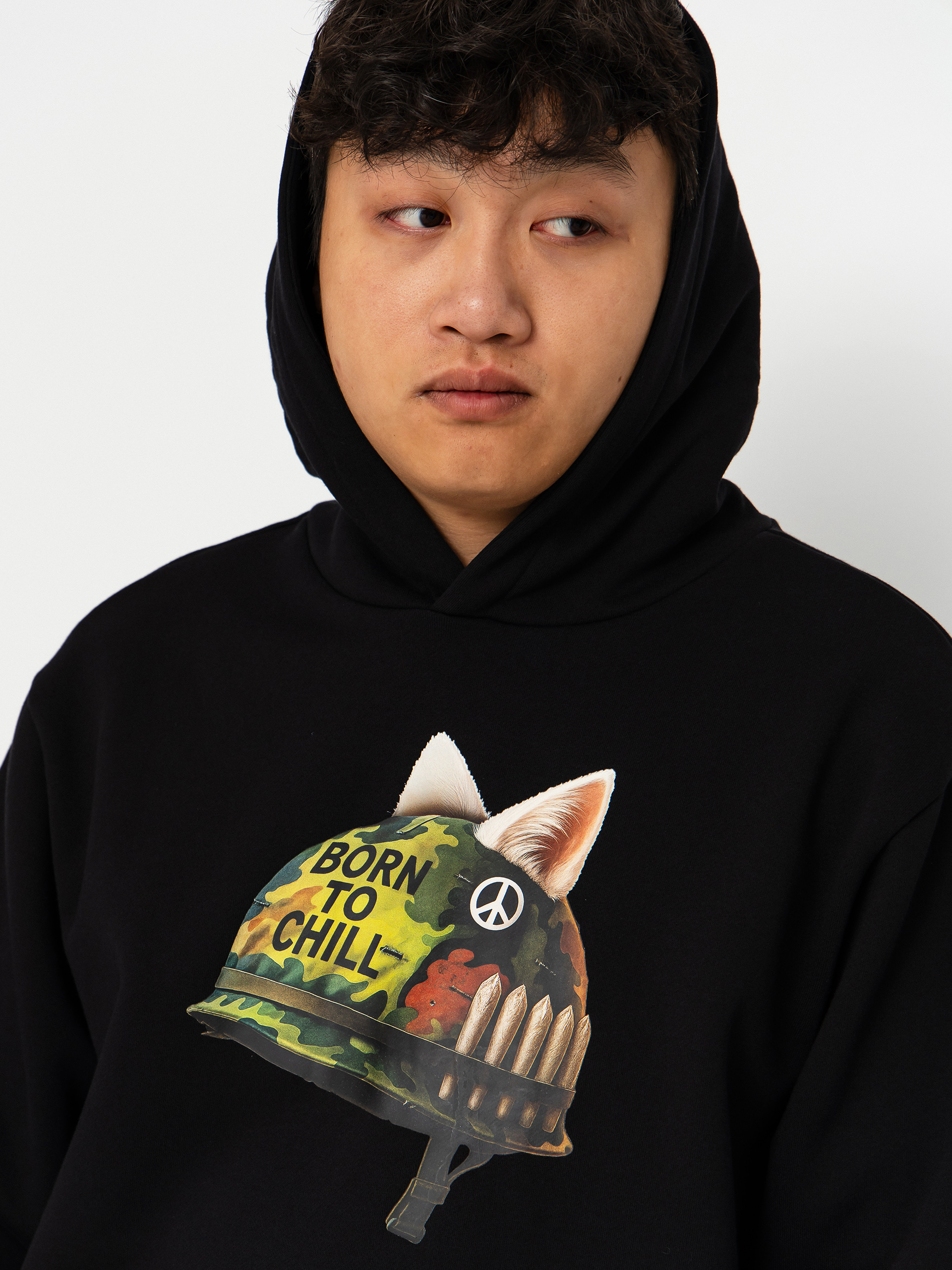 RipNDip Born To Chill HD Kapucnis pulóver (black wash)