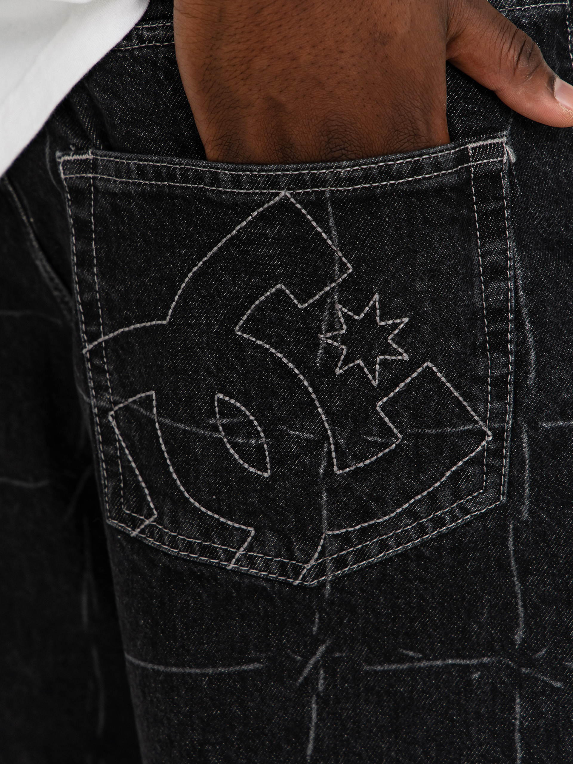 DC Baggy Denim Rövidnadrág (wired 32 black)