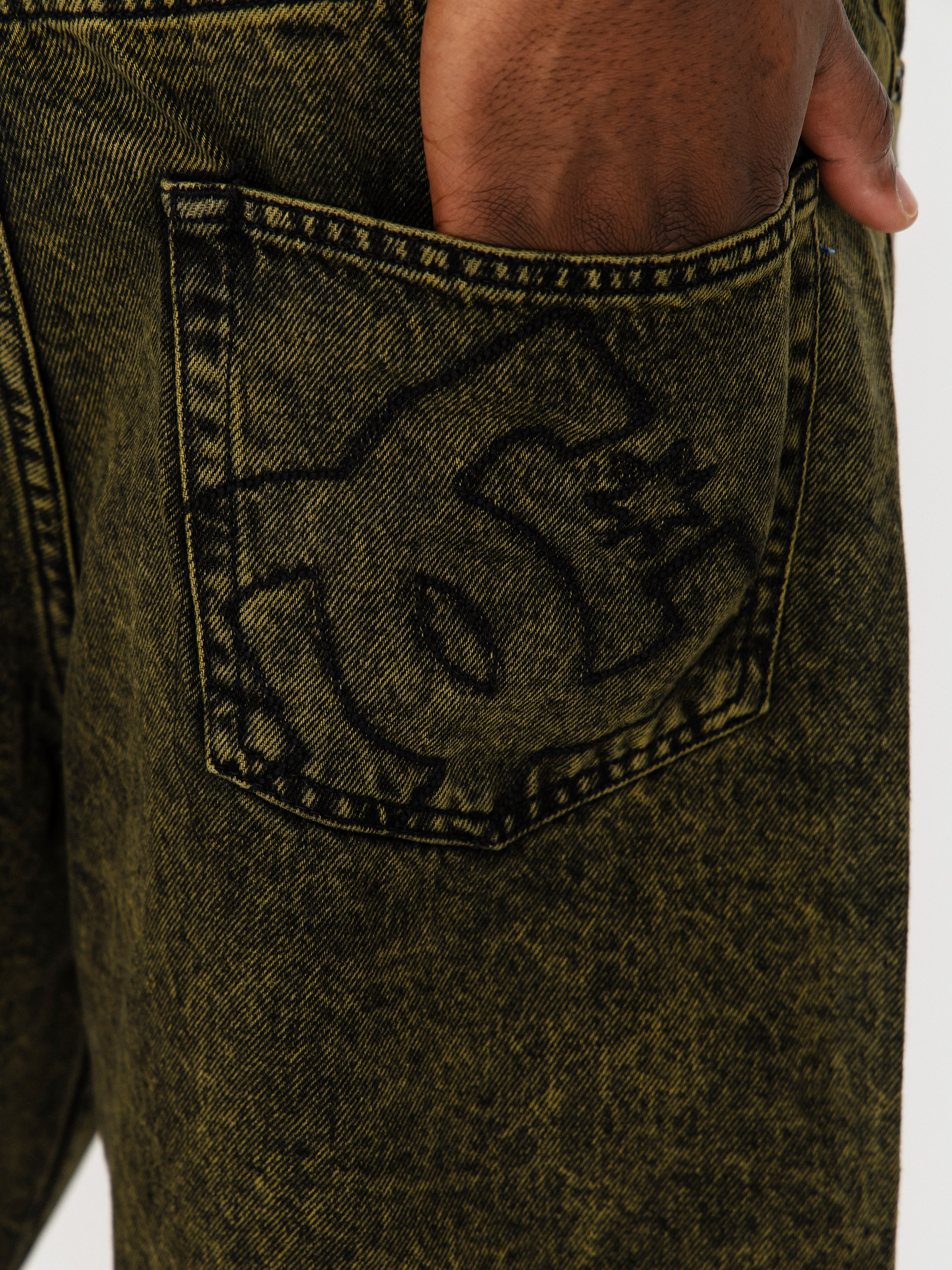 DC Baggy Denim Rövidnadrág (golden olive)
