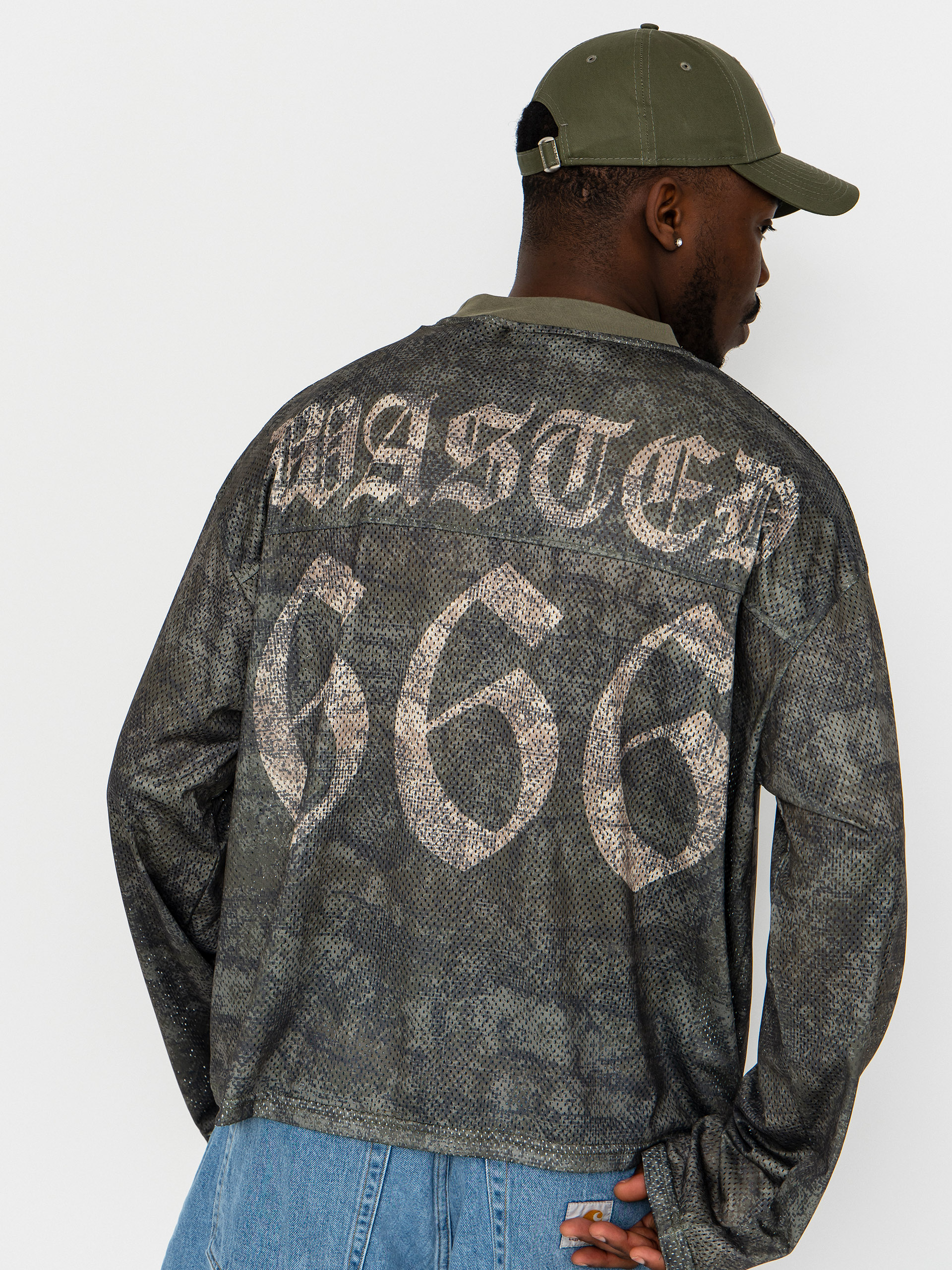 Hosszú ujjú felső Wasted Paris Swarm Mesh (olive khaki camo)