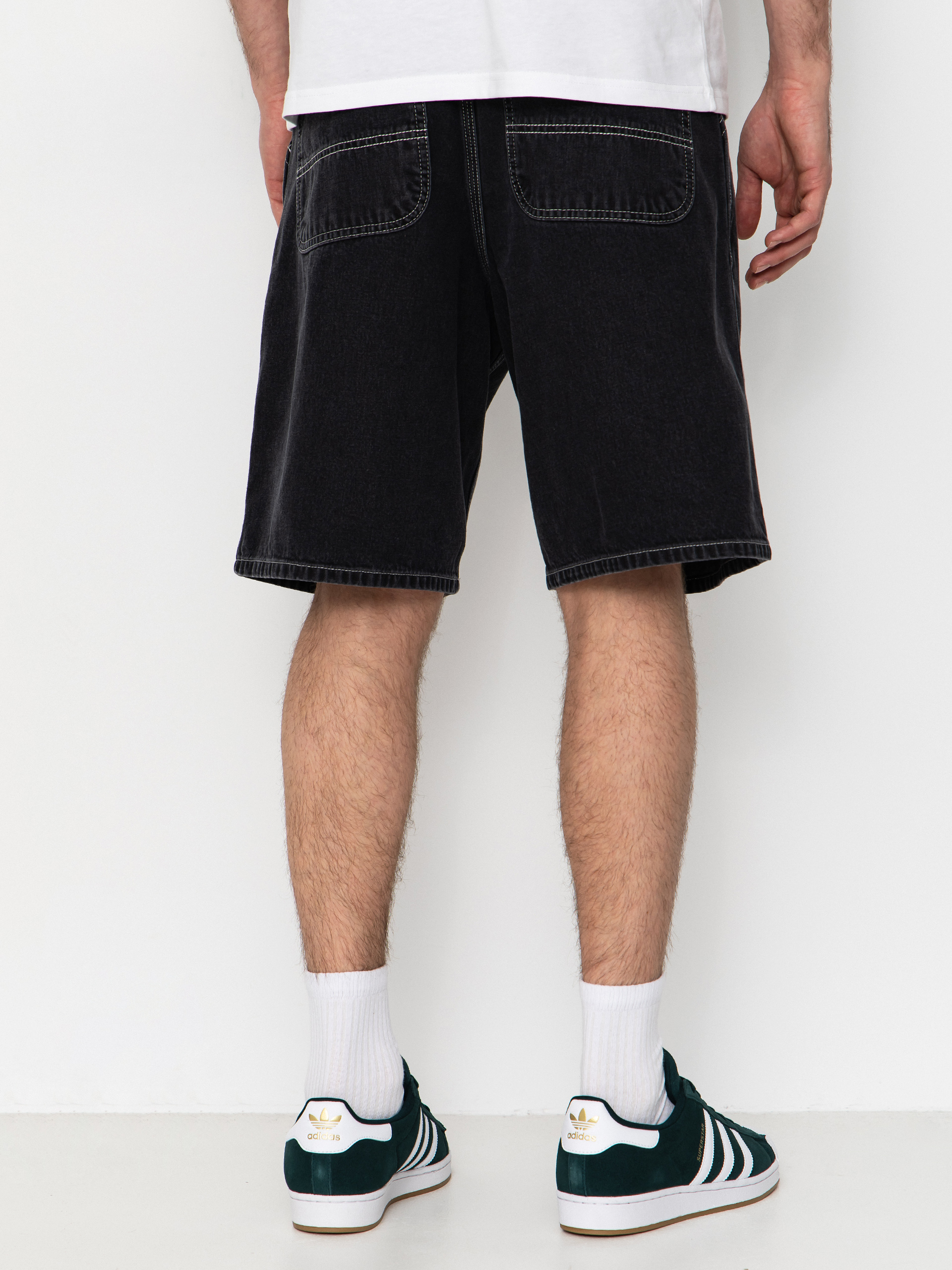 Rövidnadrág Carhartt WIP Simple (black heavy stone wash)