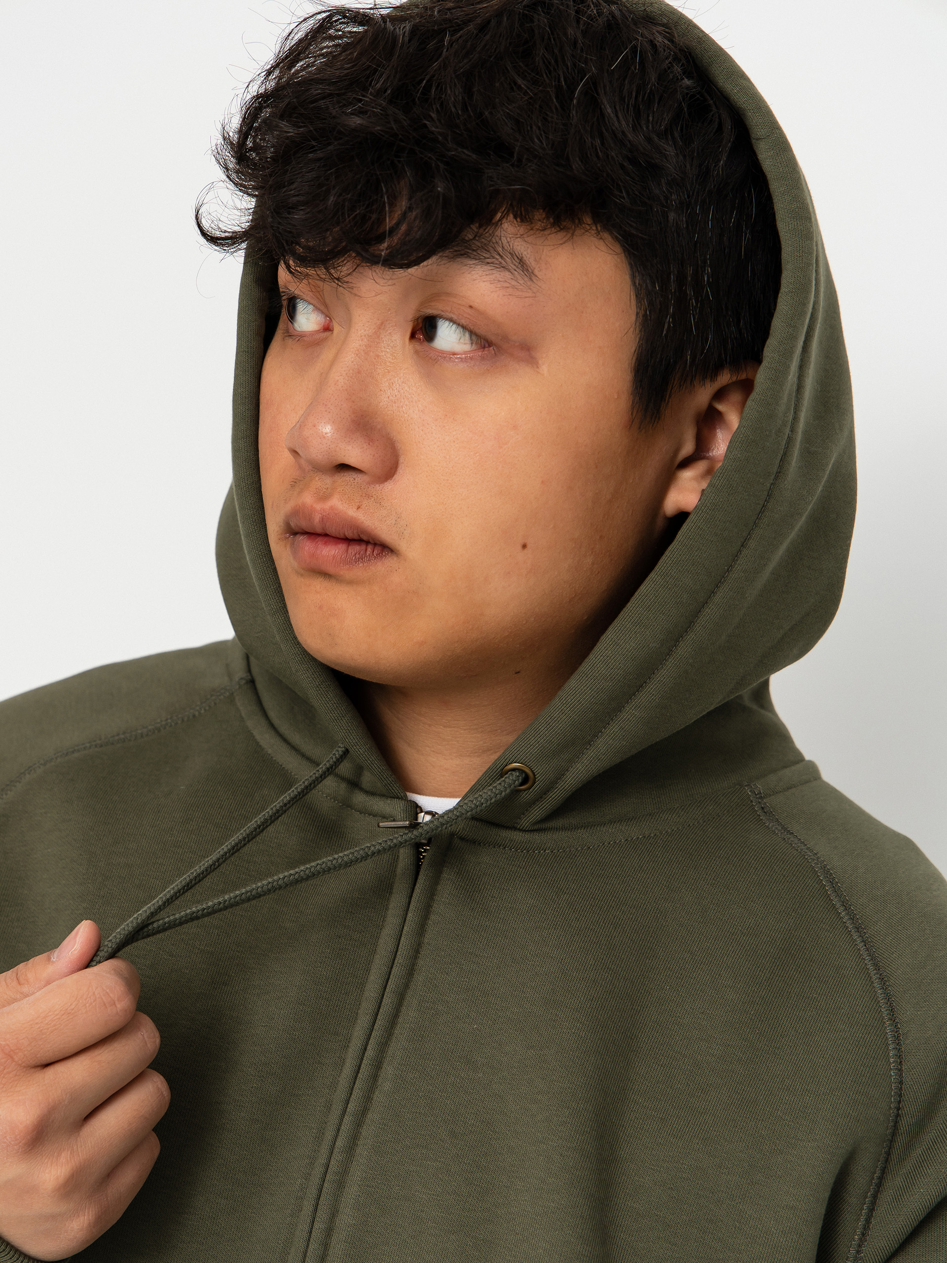 Kapucnis pulóver Carhartt WIP Chase ZHD (leaf/gold)
