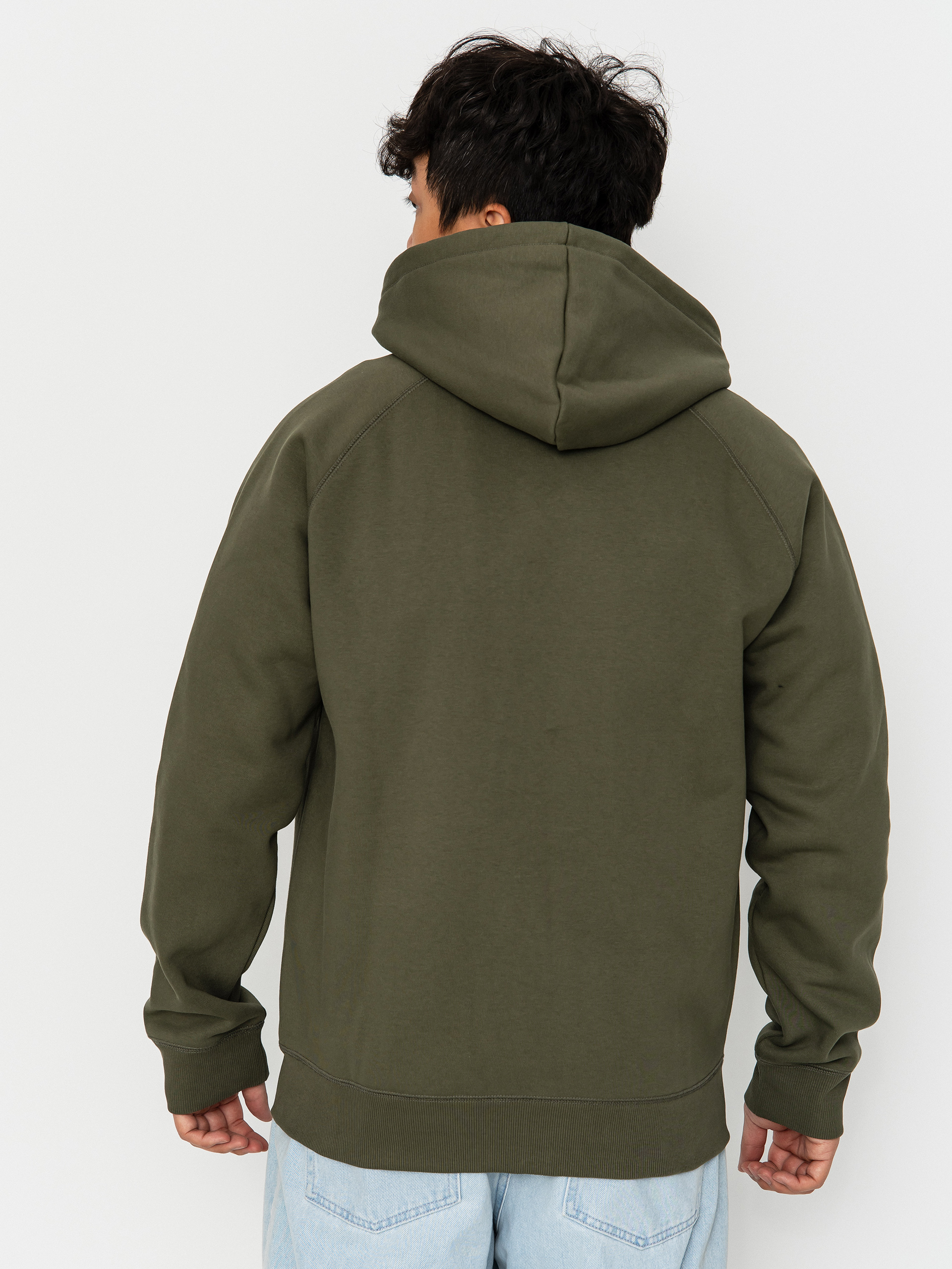 Kapucnis pulóver Carhartt WIP Chase ZHD (leaf/gold)